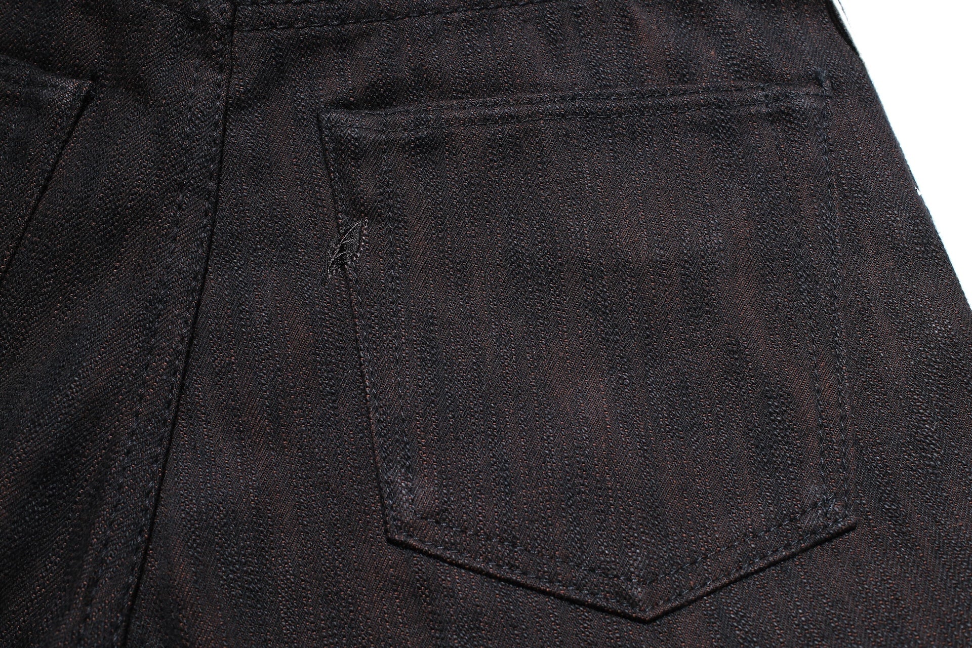 Pure Blue Japan 15oz PER-EX-013-BK "Black X Persimmon" Extra Slub Denim (Slim Tapered Fit)