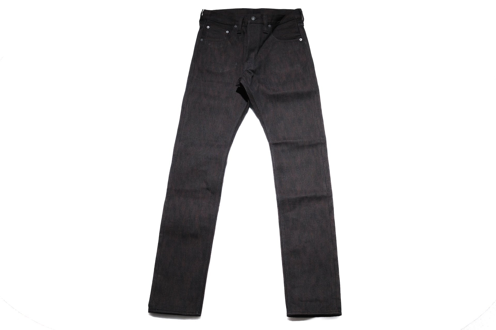 Pure Blue Japan 15oz PER-EX-019-BK "Black X Persimmon" Extra Slub Denim (Relaxed Tapered Fit)