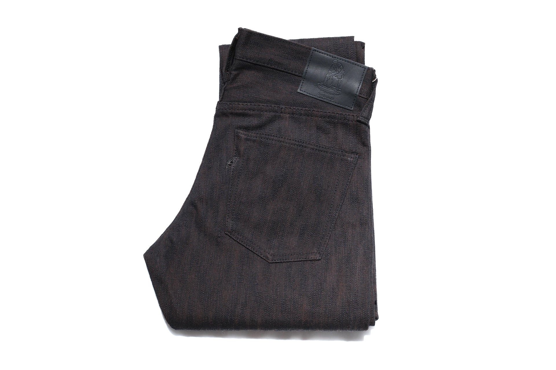 Pure Blue Japan 15oz PER-EX-013-BK "Black X Persimmon" Extra Slub Denim (Slim Tapered Fit)