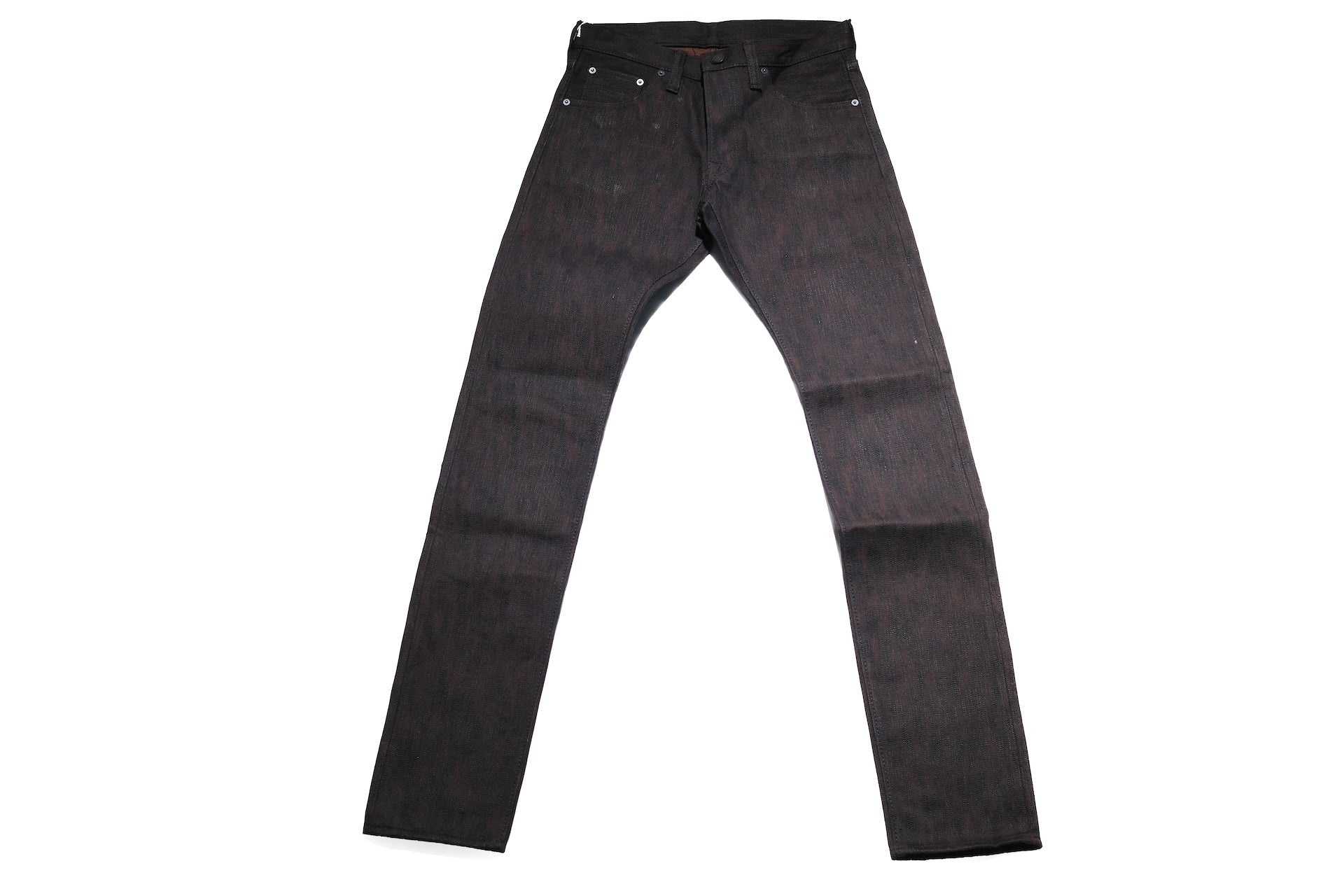 Pure Blue Japan 15oz PER-EX-013-BK "Black X Persimmon" Extra Slub Denim (Slim Tapered Fit)