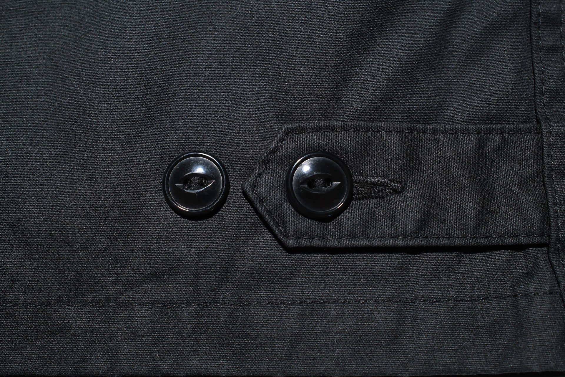 Iron Heart 7oz Rubber Wax Coated Weather Cloth Windbreaker (Black)