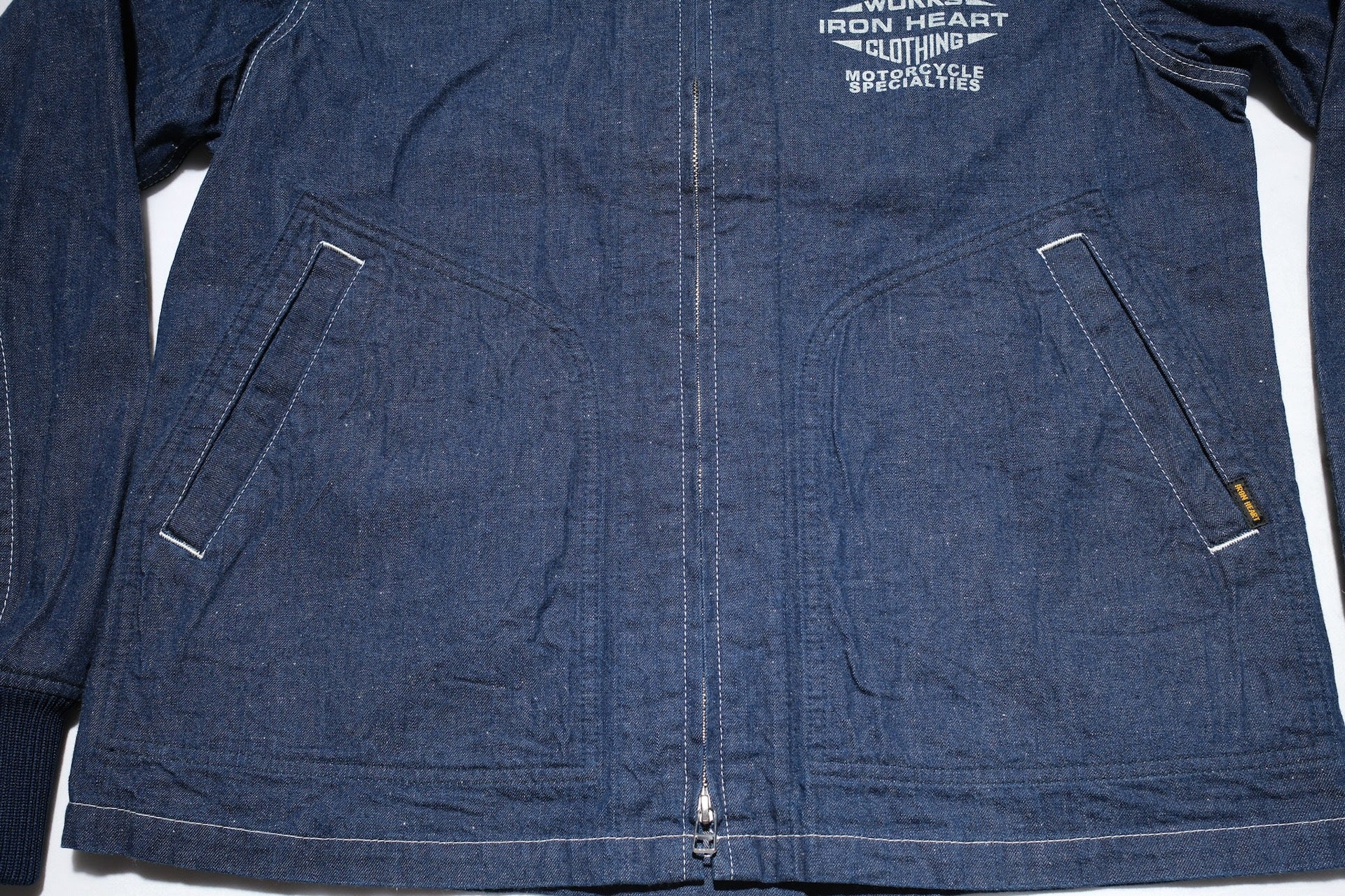 Iron Heart 10oz Indigo Dyed Nep Denim Windbreaker