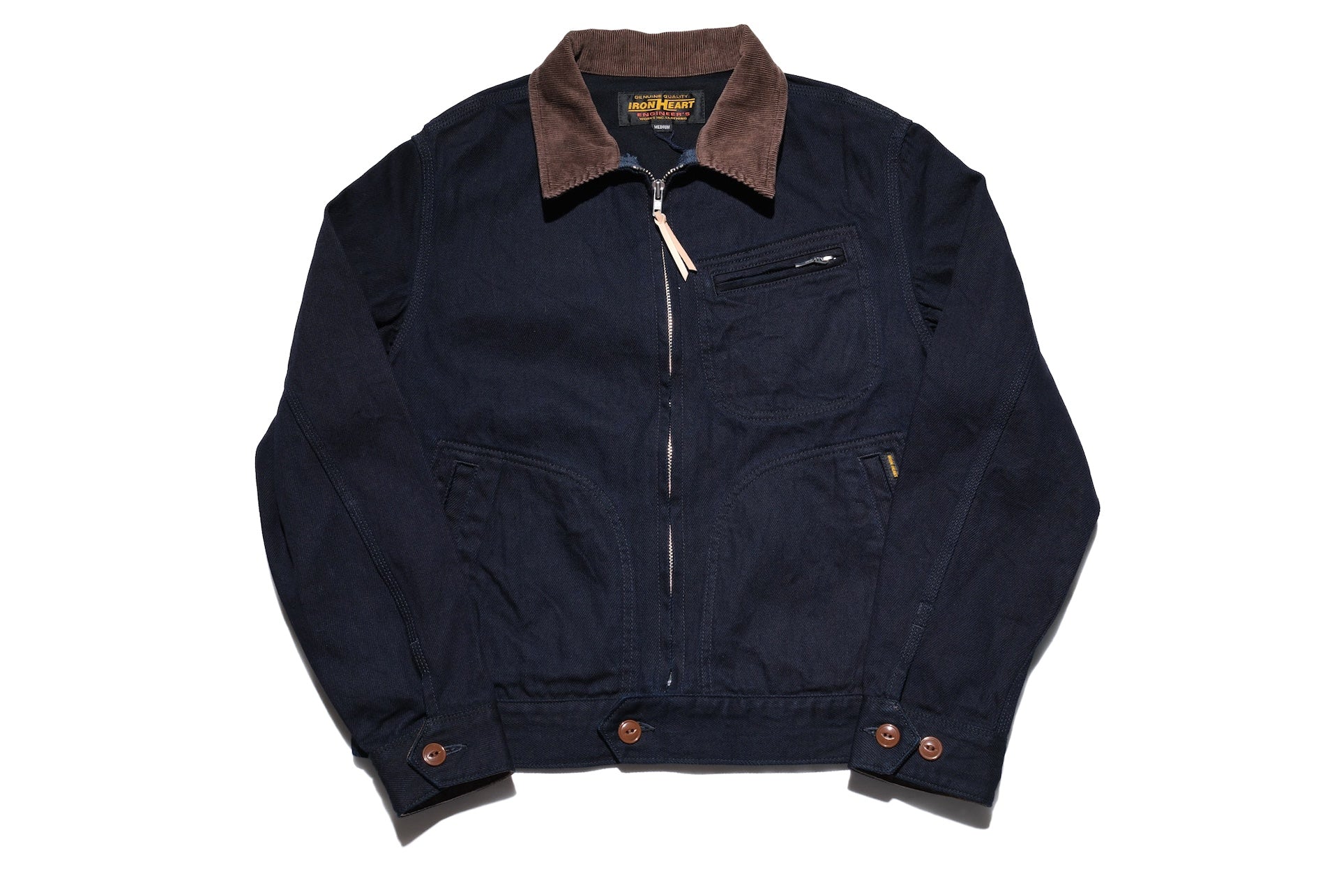 Iron Heart 12oz Kersey Work Jacket (Indigo X Black)