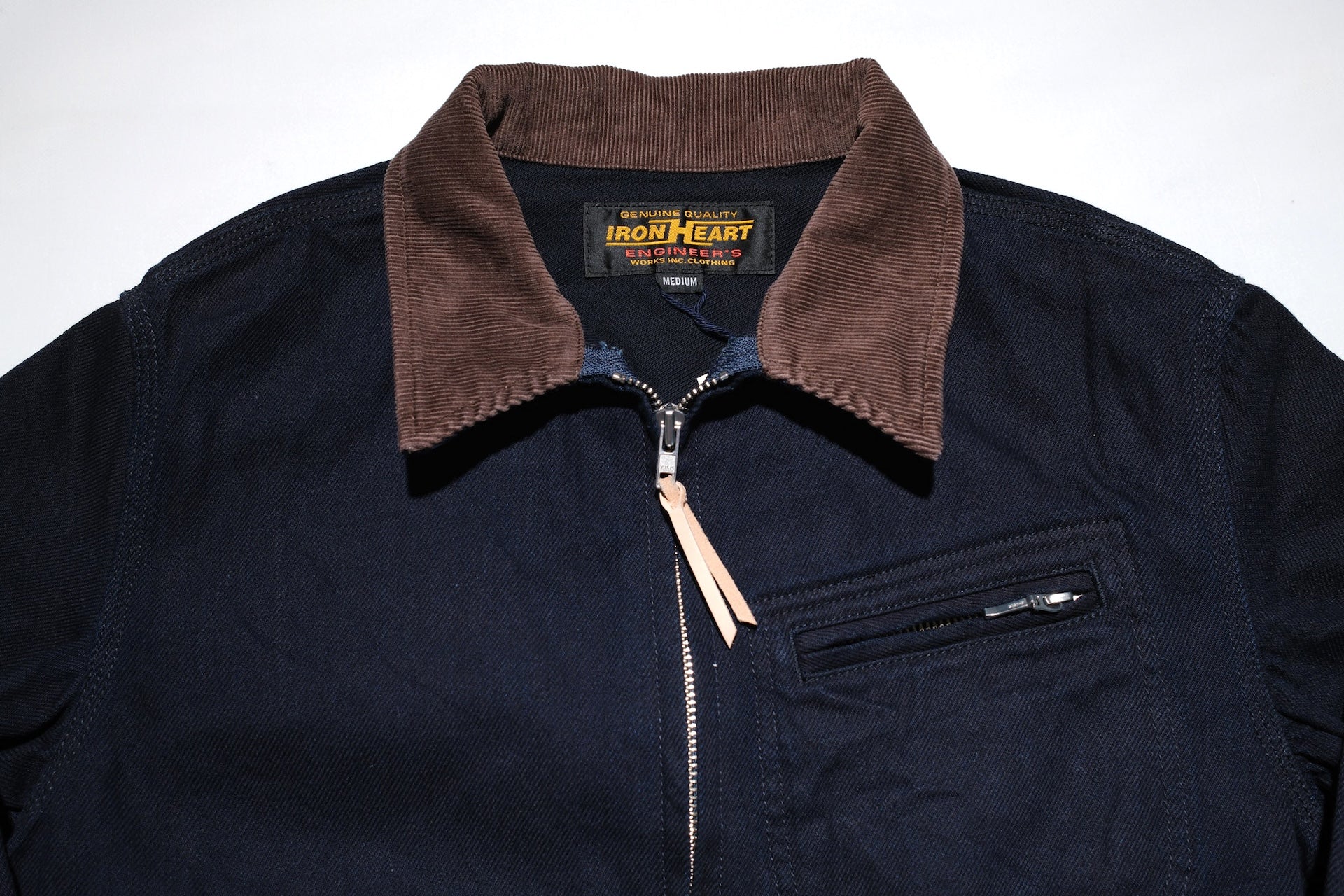 Iron Heart 12oz Kersey Work Jacket (Indigo X Black)
