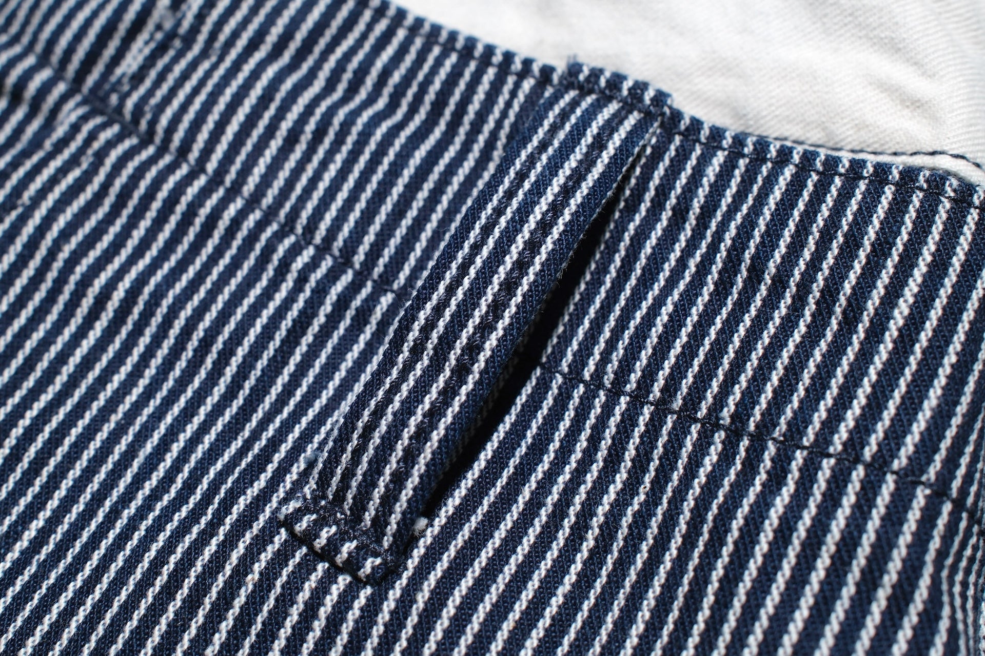 Pure Blue Japan 11oz Indigo Hickory Utility Work Pants (Classic Straight fit)