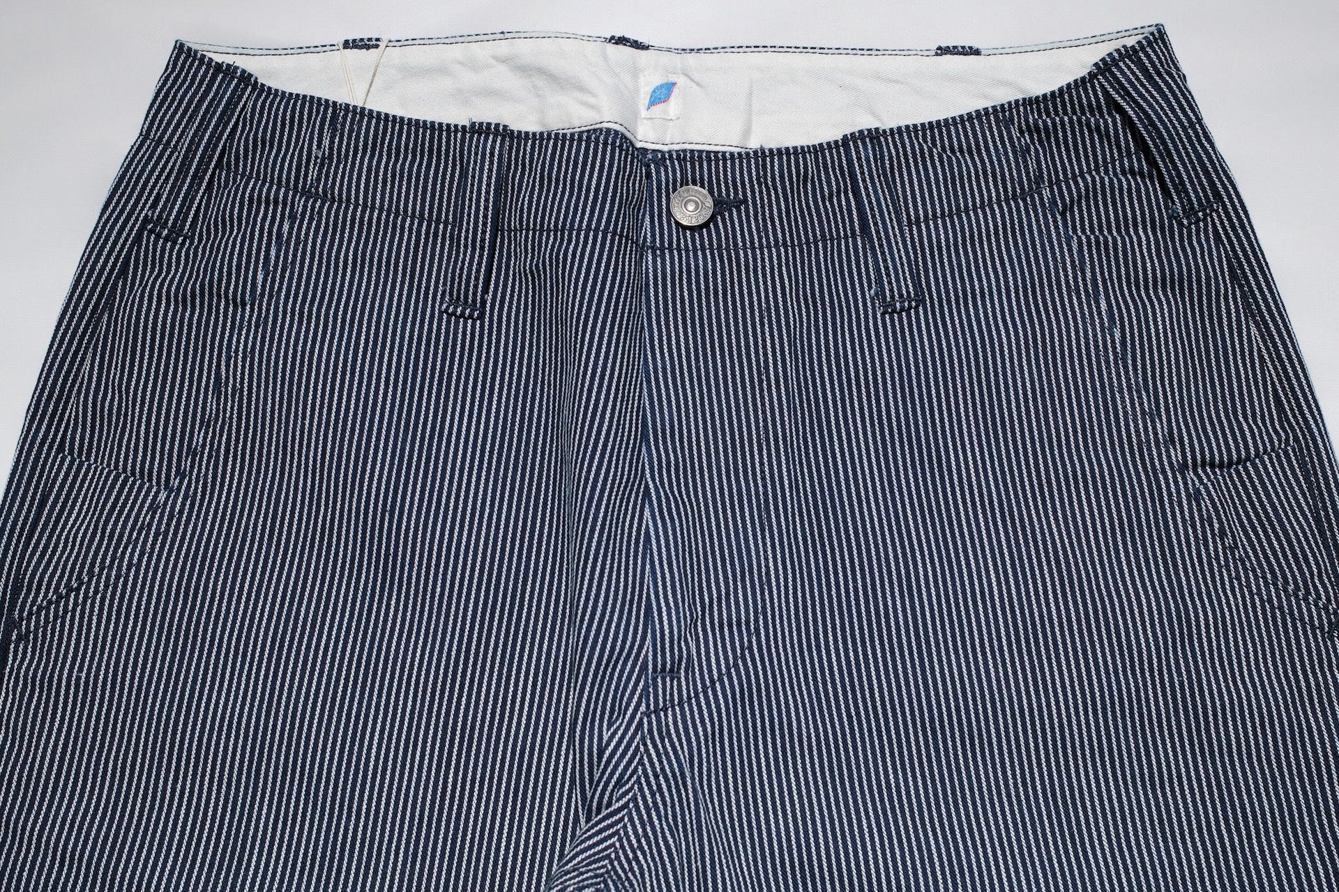Pure Blue Japan 11oz Indigo Hickory Utility Work Pants (Classic Straight fit)