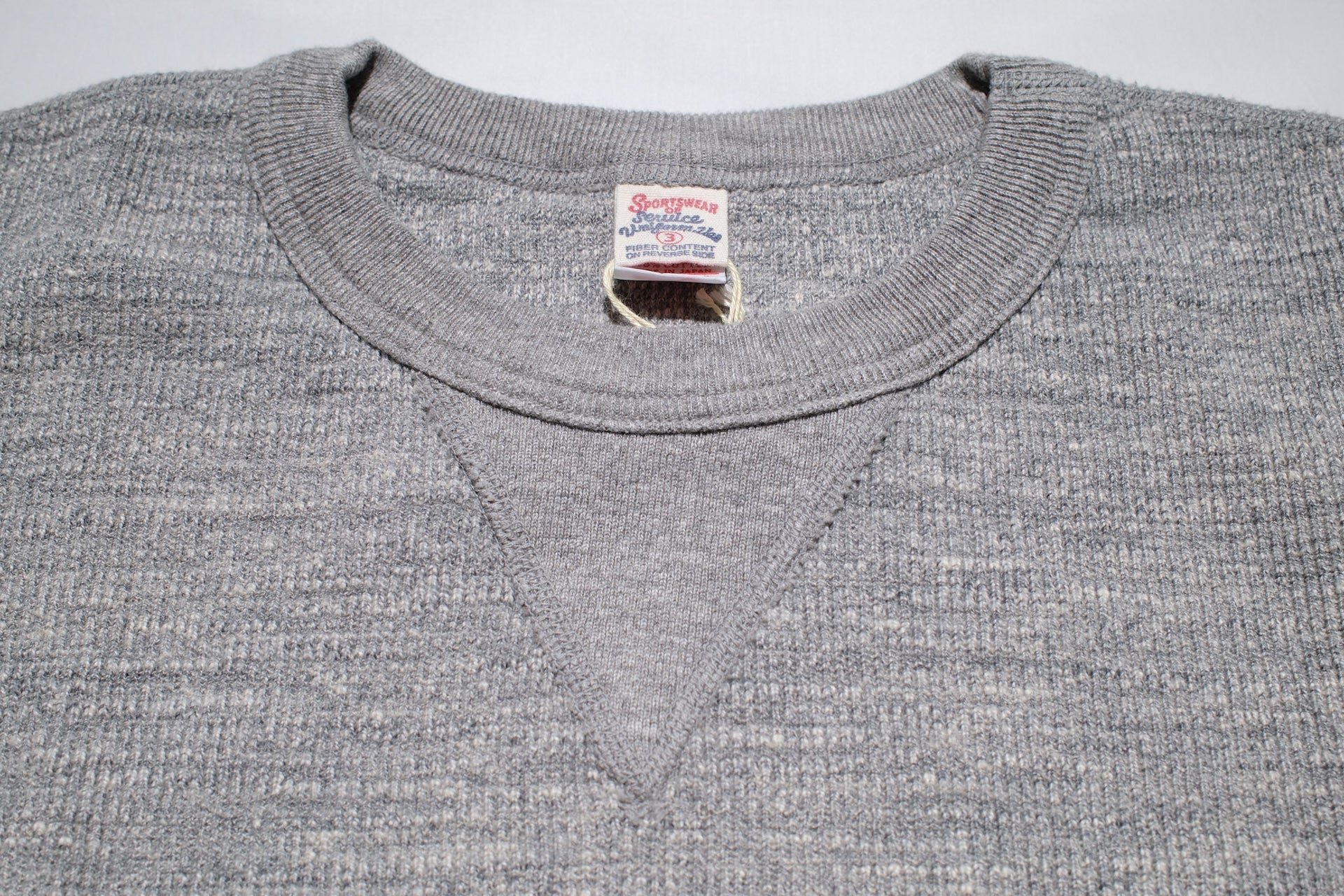 UES 11.8oz Ribbing Thermal Sweatshirt (Heather Grey)