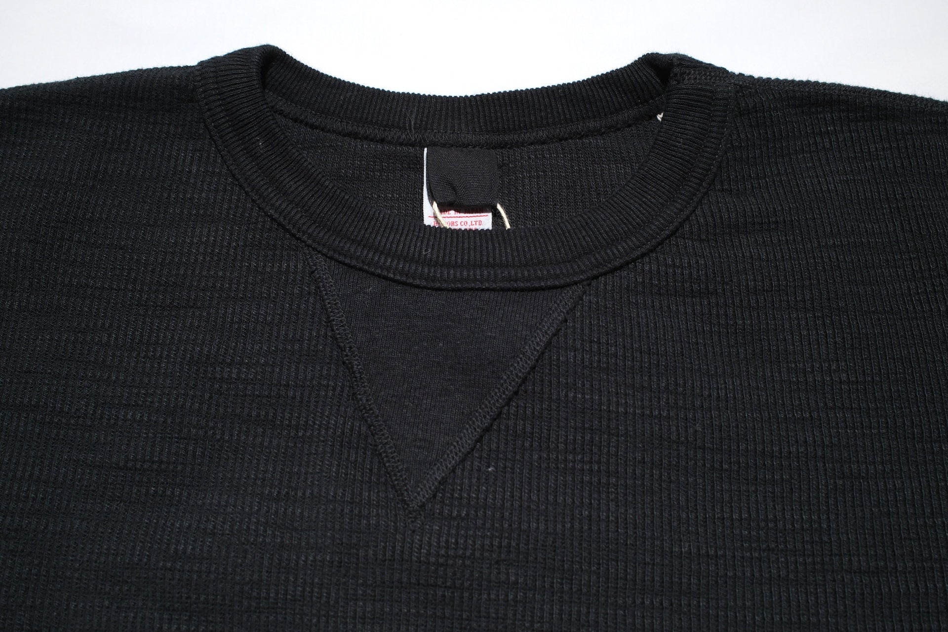 UES 11.8oz Ribbing Thermal Sweatshirt (Solid Black)