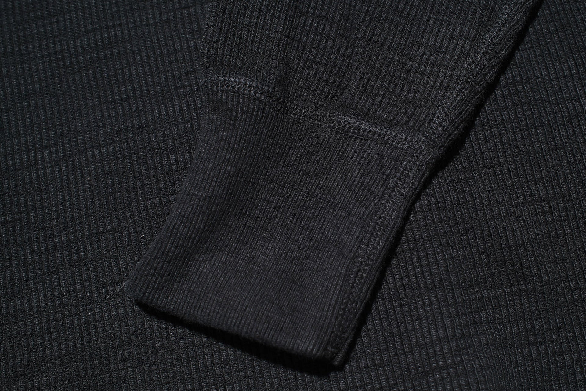 UES 11.8oz Ribbing Thermal Sweatshirt (Solid Black)