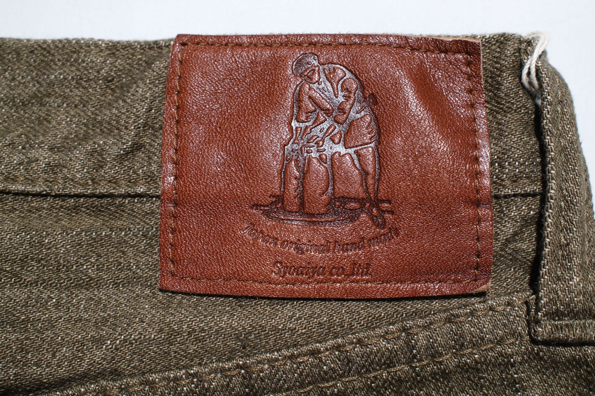 Pure Blue Japan 14oz OL-14oz-019 "Olive Branch" Denim (Relaxed Tapered fit)