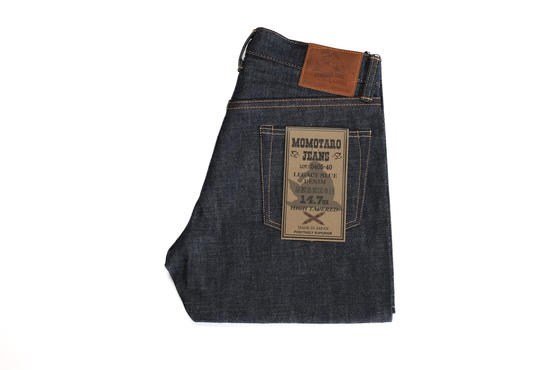 MOMOTARO JEANS 14.7oz 'Legacy Blue' 0405-40 Denim (High Tapered fit)