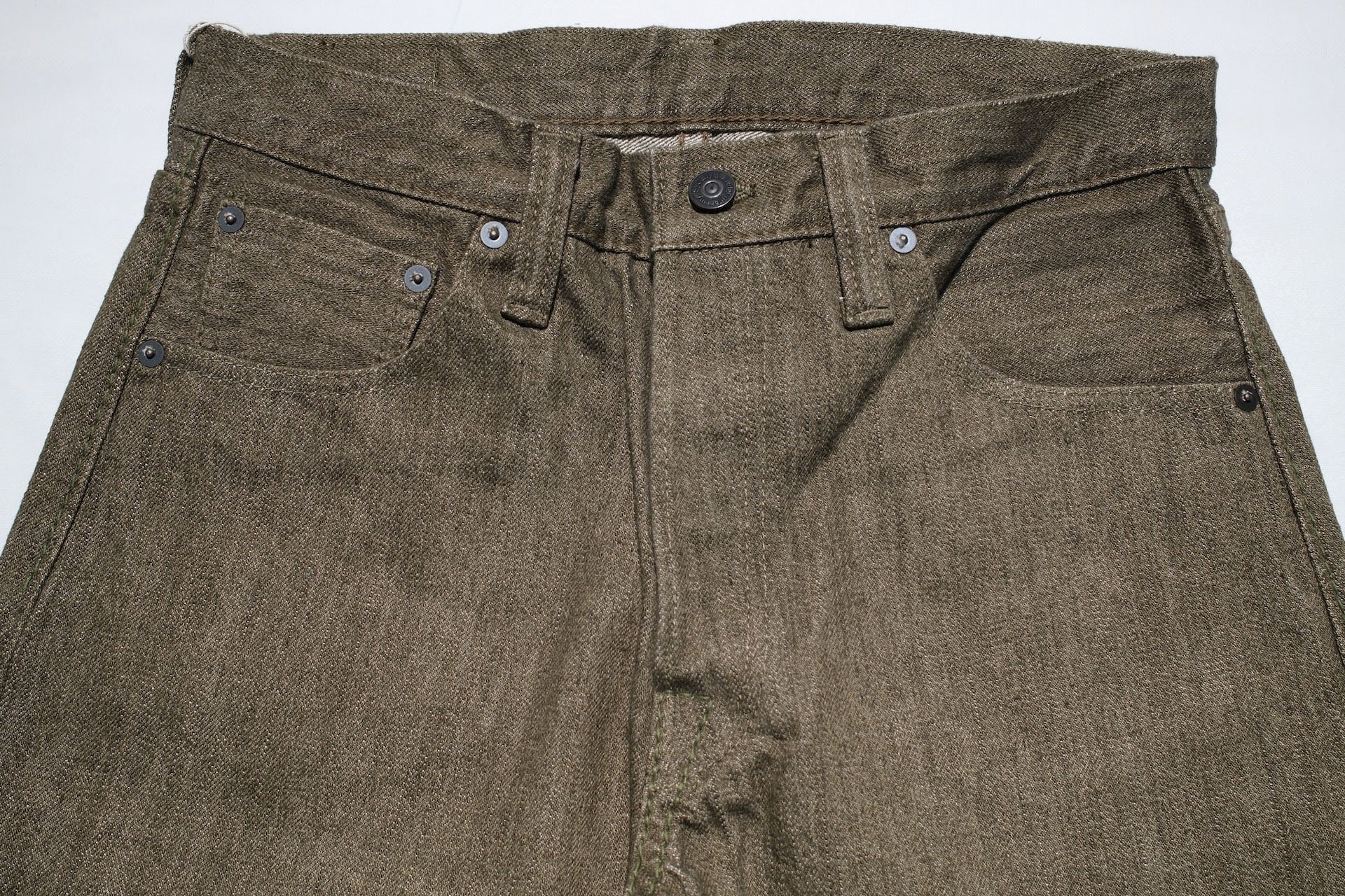 Pure Blue Japan 14oz OL-14oz-019 "Olive Branch" Denim (Relaxed Tapered fit)