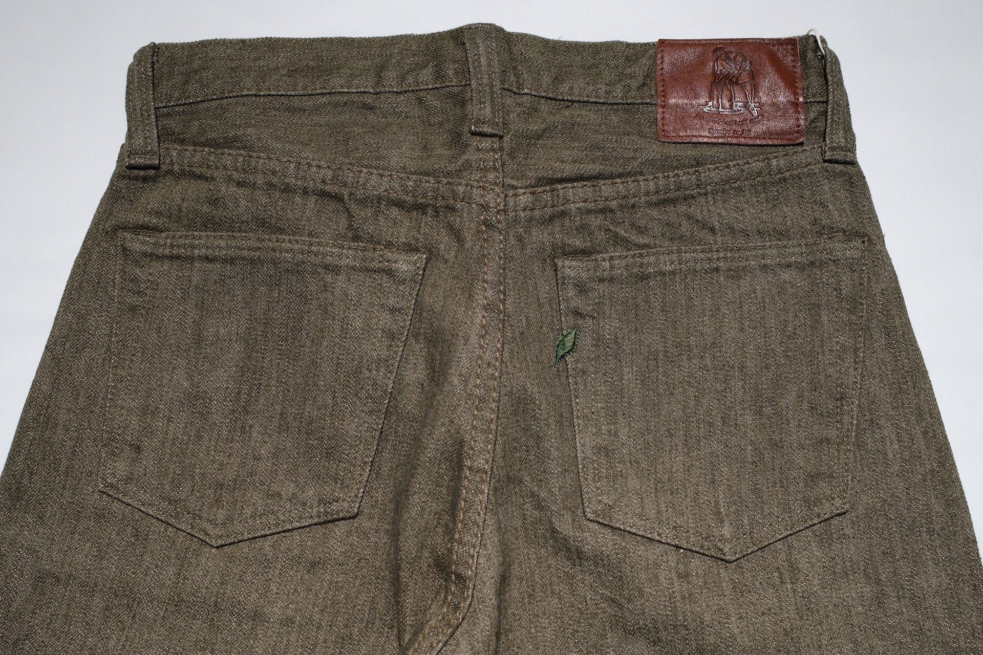 Pure Blue Japan 14oz OL-14oz-019 "Olive Branch" Denim (Relaxed Tapered fit)
