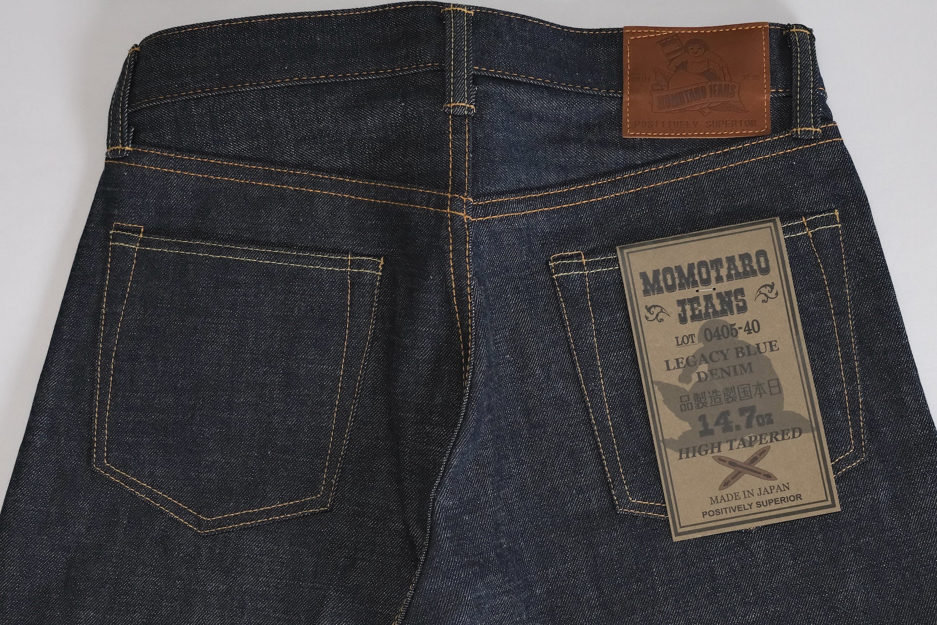 MOMOTARO JEANS 14.7oz 'Legacy Blue' 0405-40 Denim (High Tapered fit)