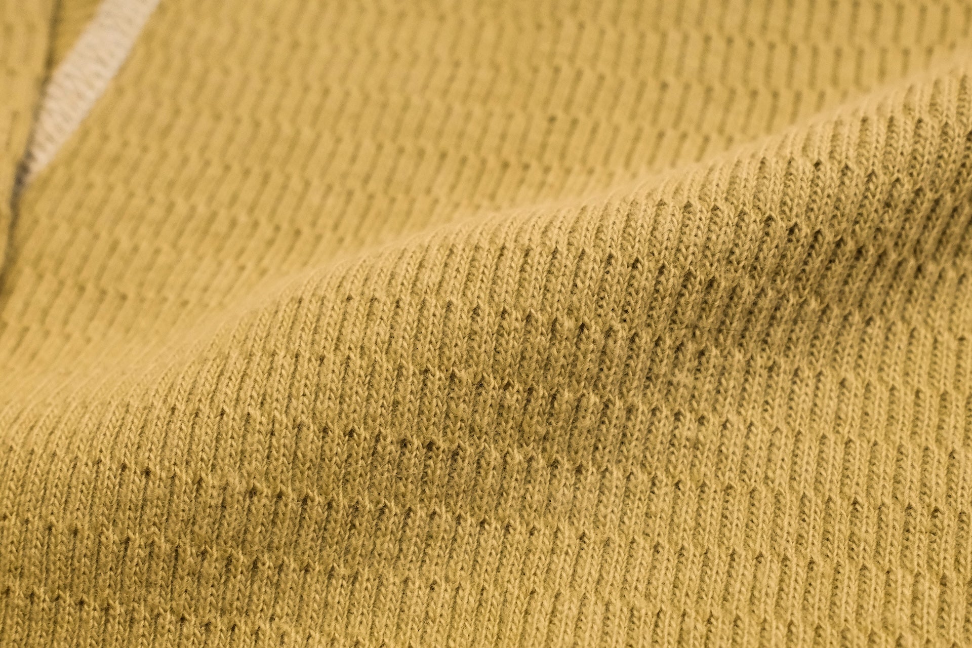 The Flat Head "Standard" L/S Henley Thermal Tee (Mustard)