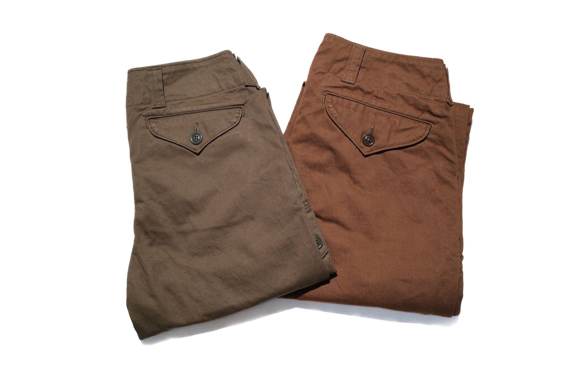 Freewheelers Heavyweight Cotton Drill "Aviators' Trousers" (Dark Sepia Brown)