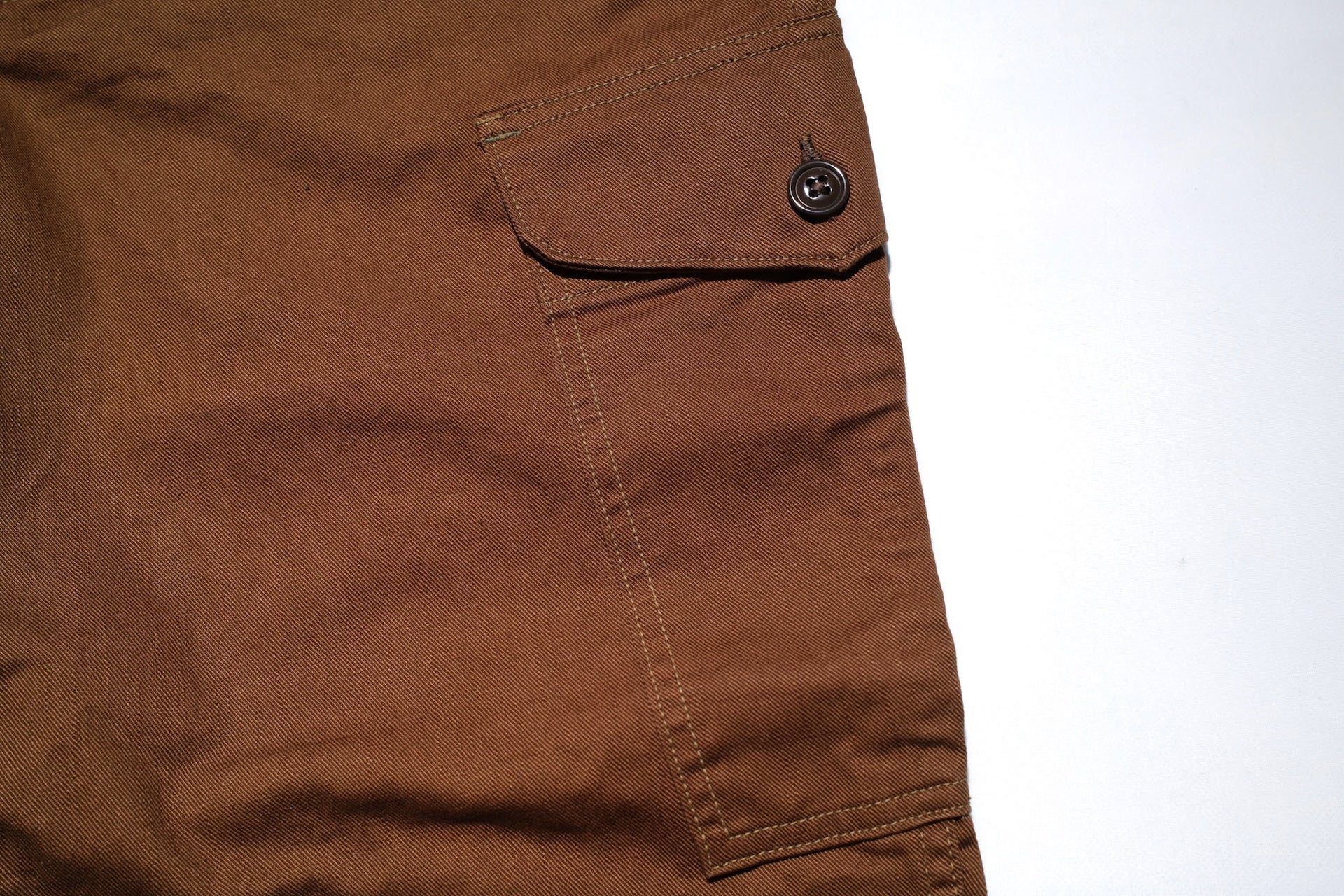 Freewheelers Heavyweight Cotton Drill "Aviators' Trousers" (Dark Sepia Brown)