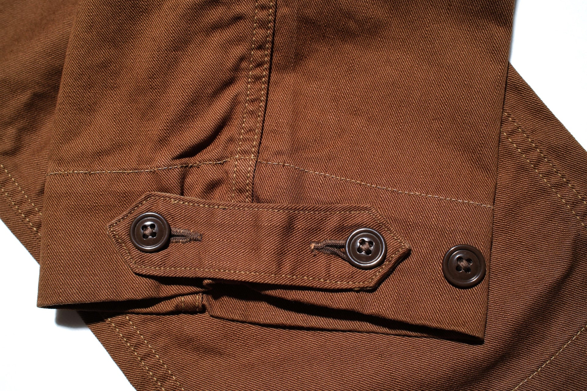 Freewheelers Heavyweight Cotton Drill "Aviators' Trousers" (Dark Sepia Brown)