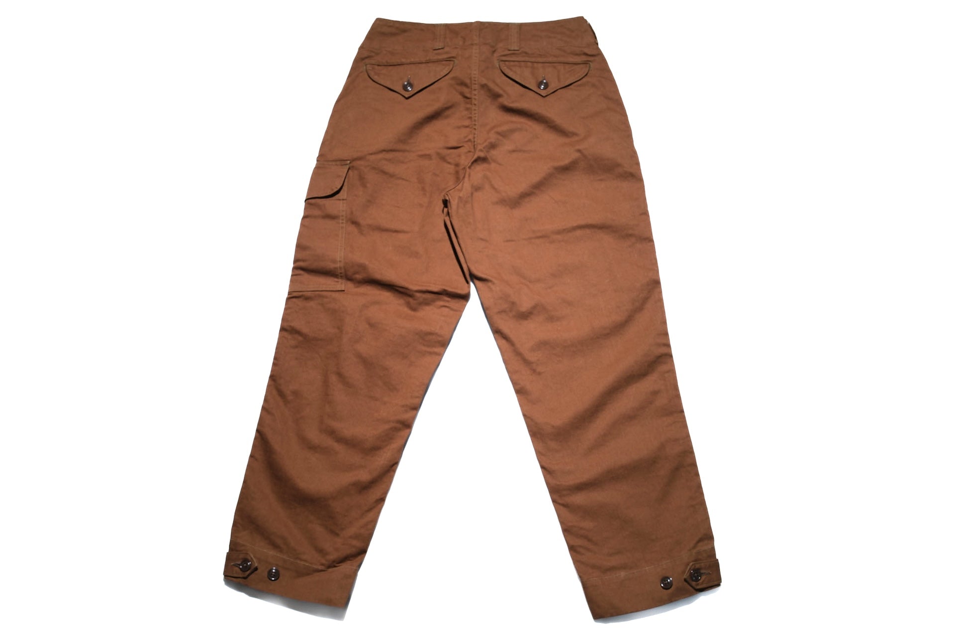 Freewheelers Heavyweight Cotton Drill "Aviators' Trousers" (Dark Sepia Brown)