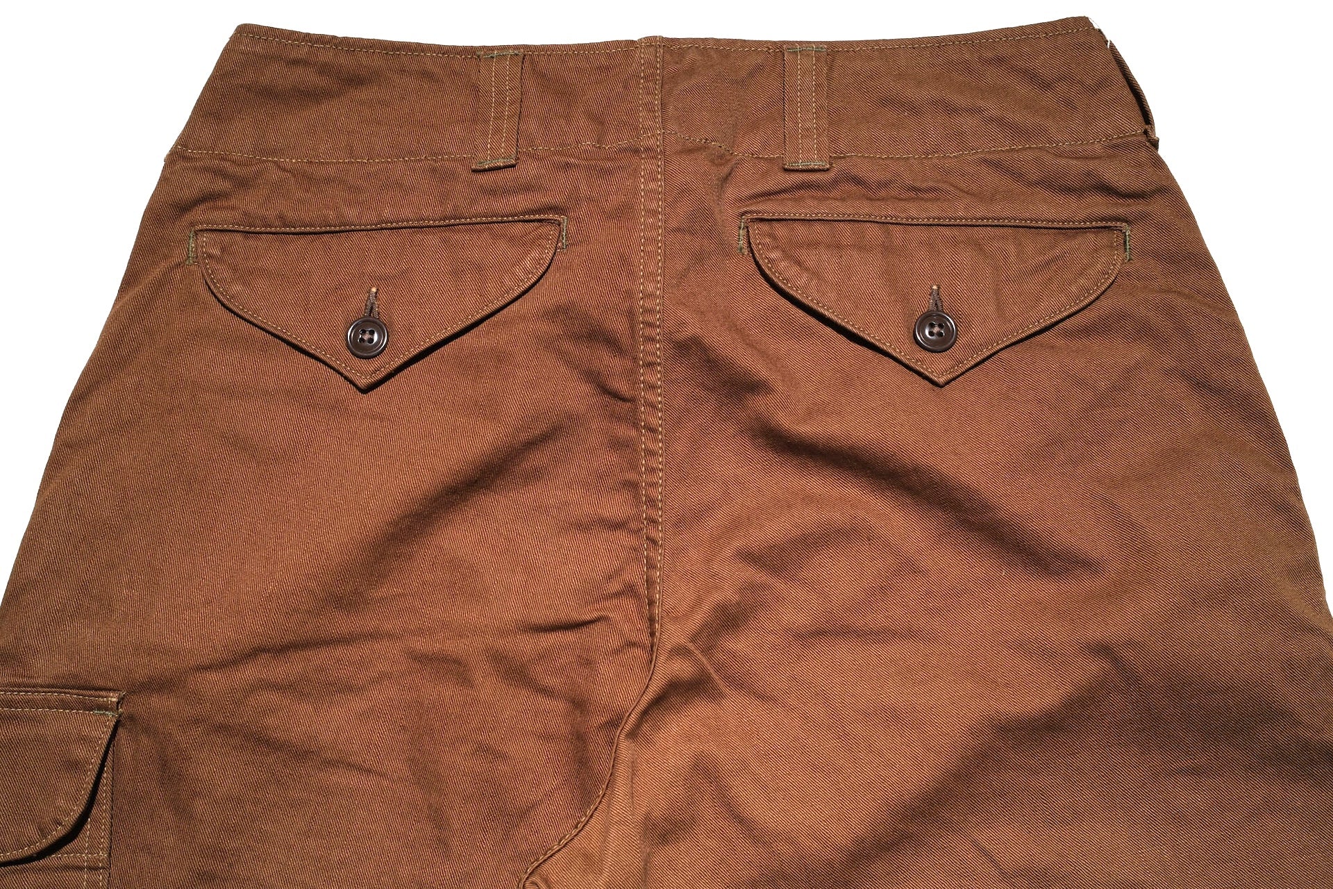 Freewheelers Heavyweight Cotton Drill "Aviators' Trousers" (Dark Sepia Brown)