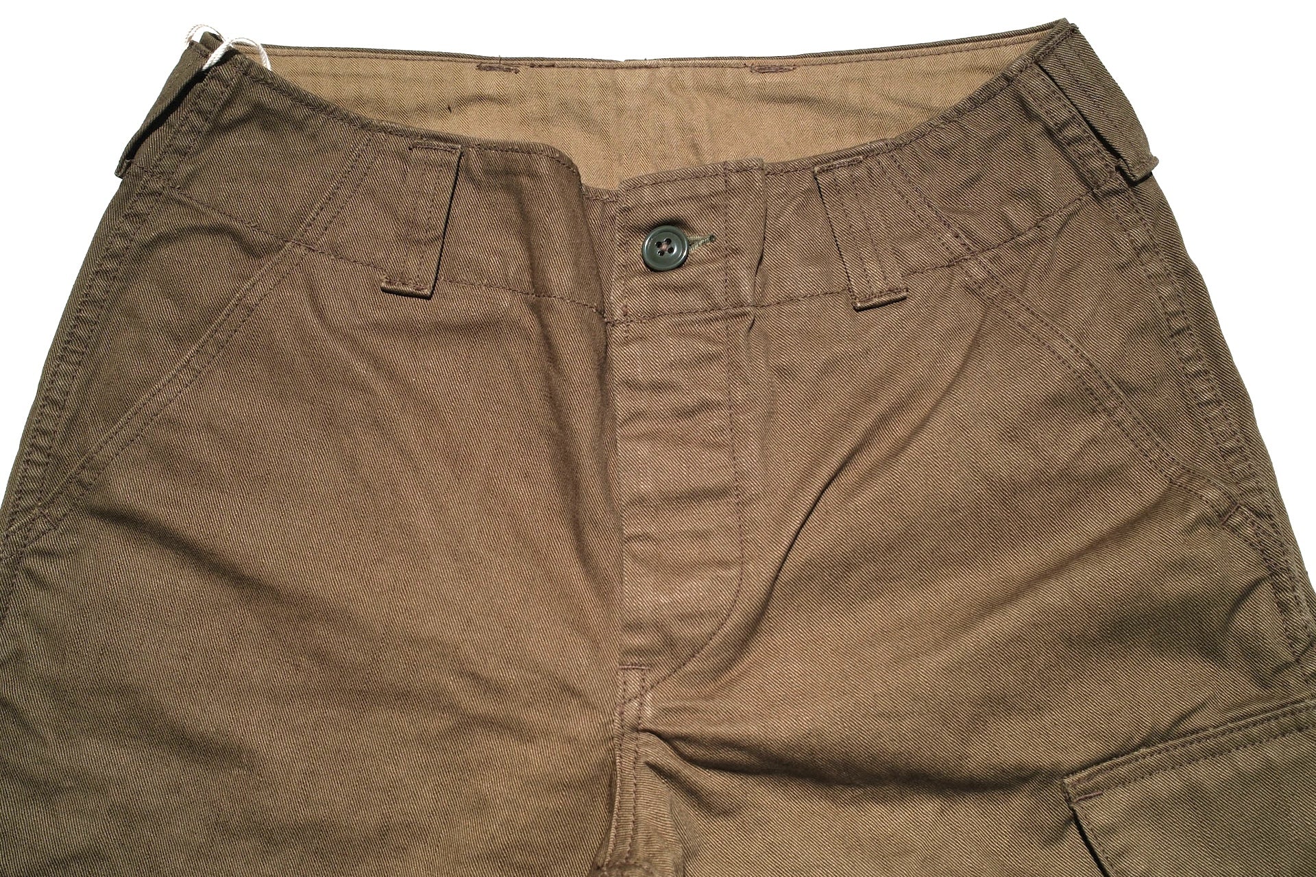 Freewheelers Heavyweight Cotton Drill "Aviators' Trousers" (Dark Olive)