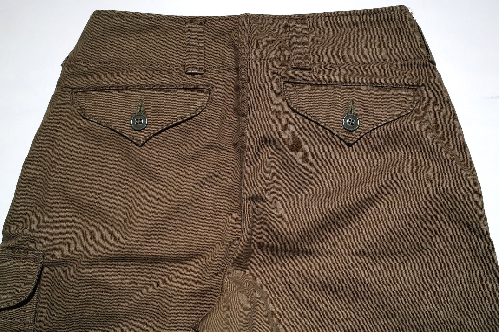 Freewheelers Heavyweight Cotton Drill "Aviators' Trousers" (Dark Olive)