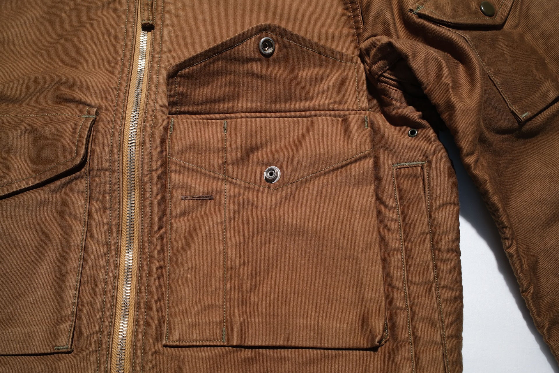 Freewheelers "S-8 Aviators" Summer Flying Jacket (Sepia Brown)