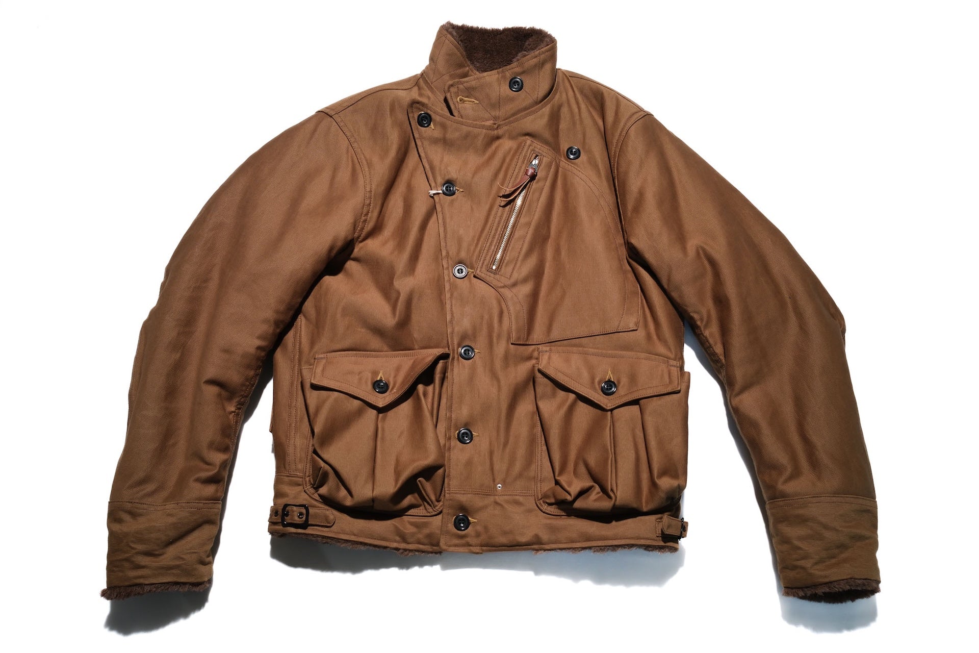 Freewheelers "Winter Aviators" Jacket (Sepia Brown)