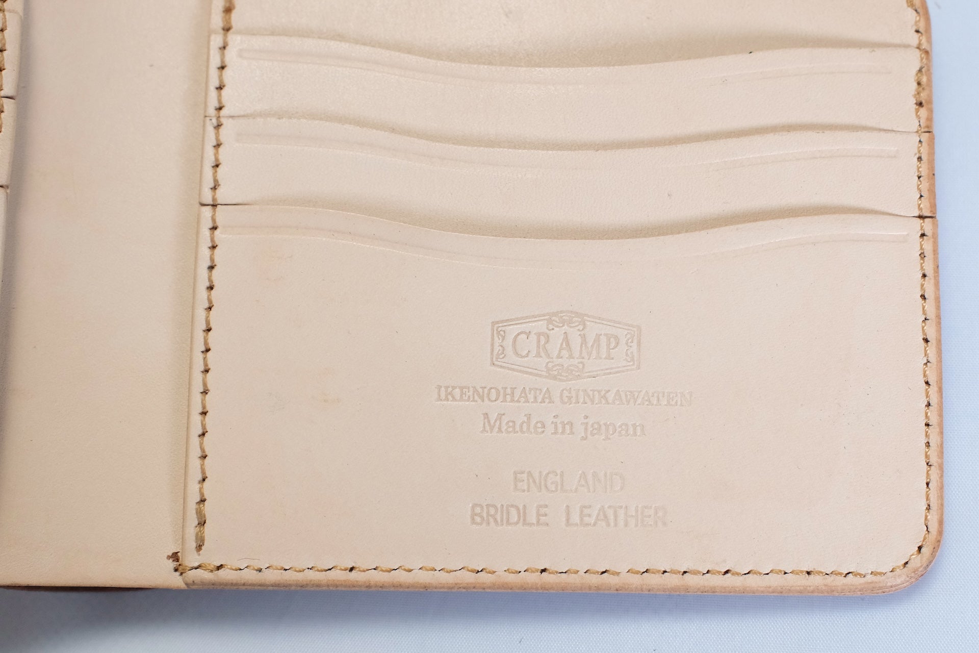 Ginkawaten X CORLECTION Bridle Cowhide Short Wallet (Foxy Brown)
