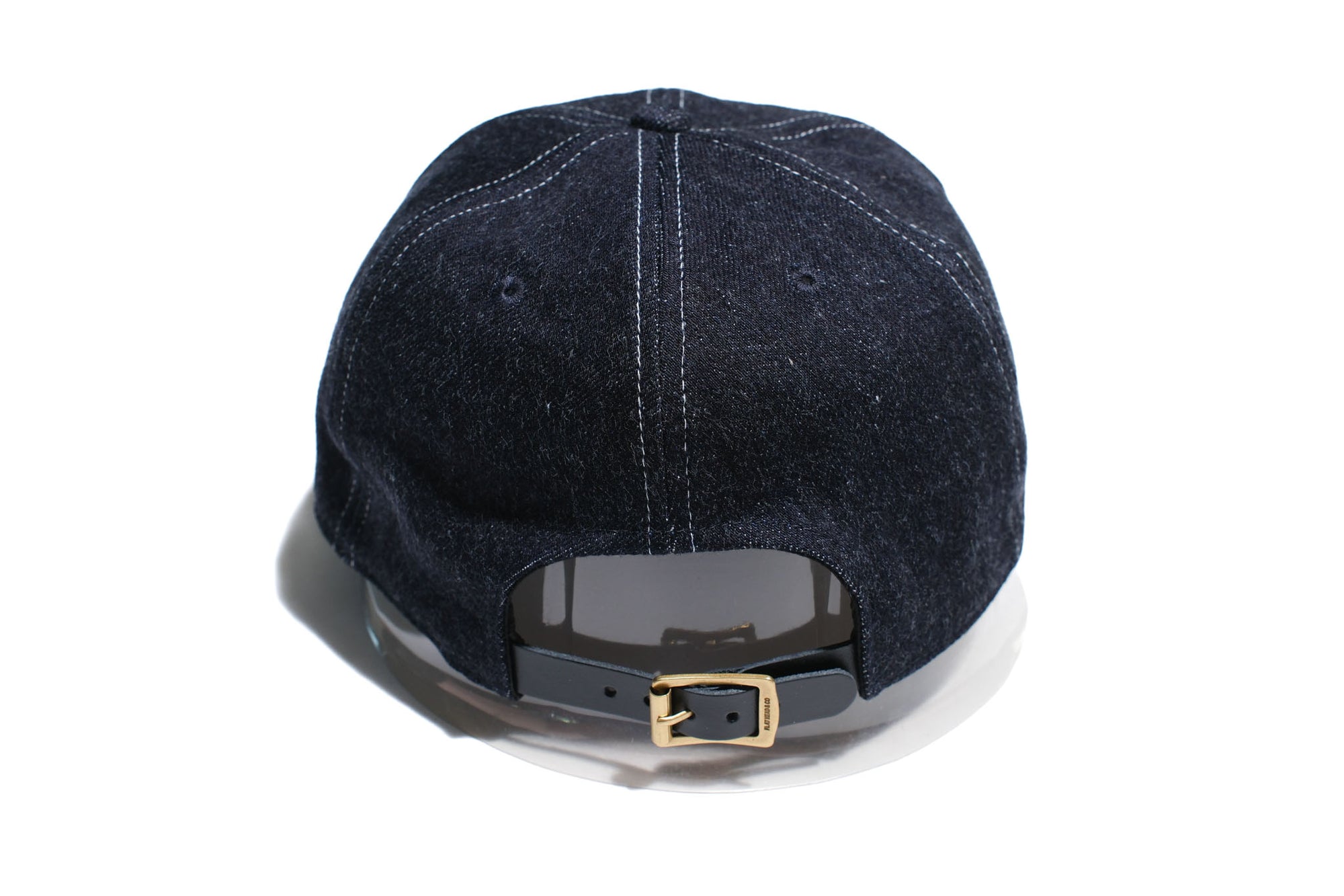 The Flat Head 12oz Selvage Denim "Flying Wheel" Trucker Cap (Grand Indigo)
