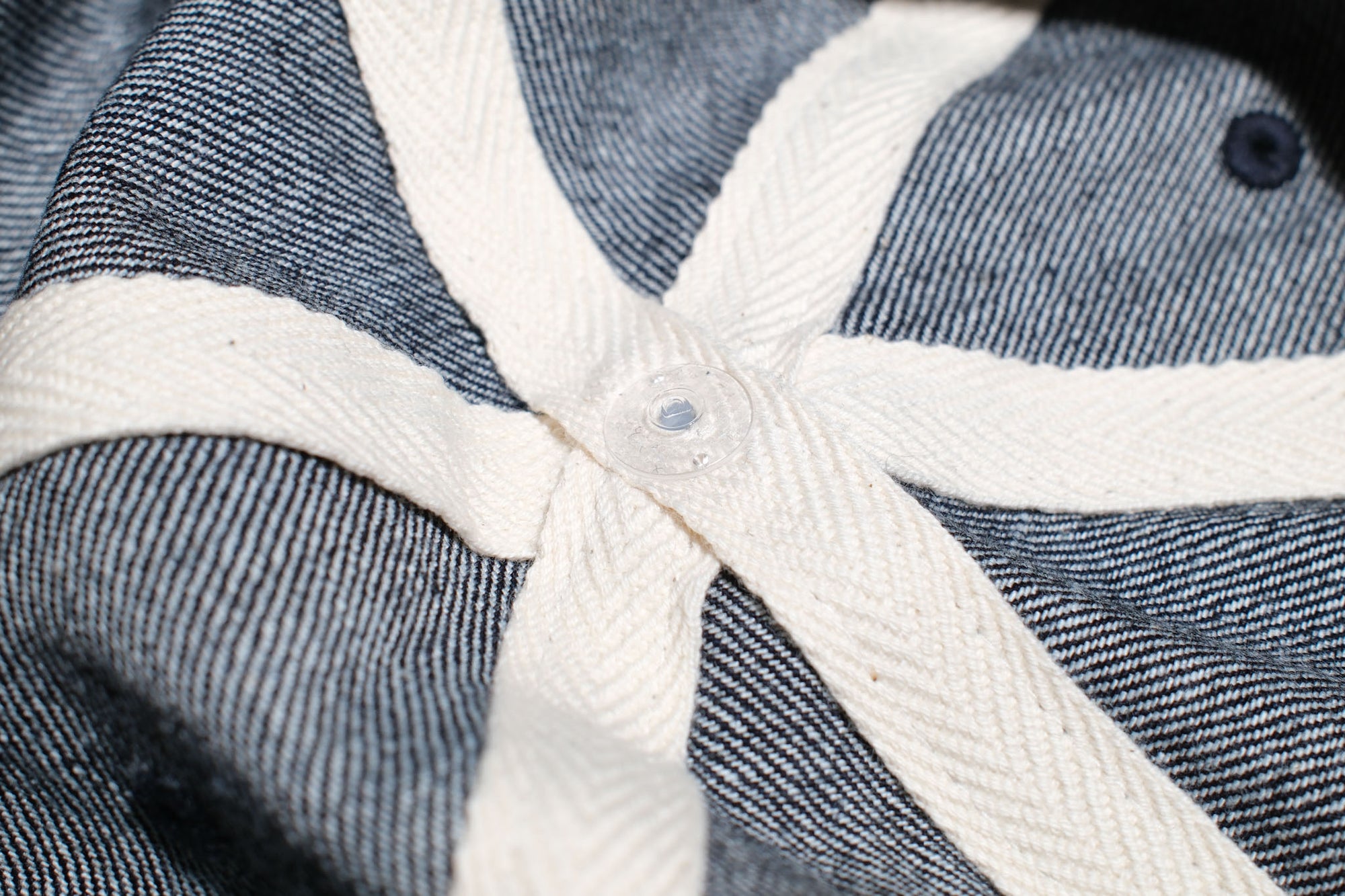 The Flat Head 12oz Selvage Denim "Flying Wheel" Trucker Cap (Grand Indigo)