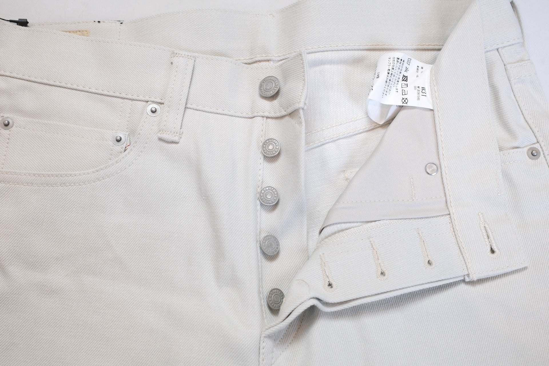 MOMOTARO JEANS 13oz 0306-IVO Ivory Denim (Slim Tapered Fit)