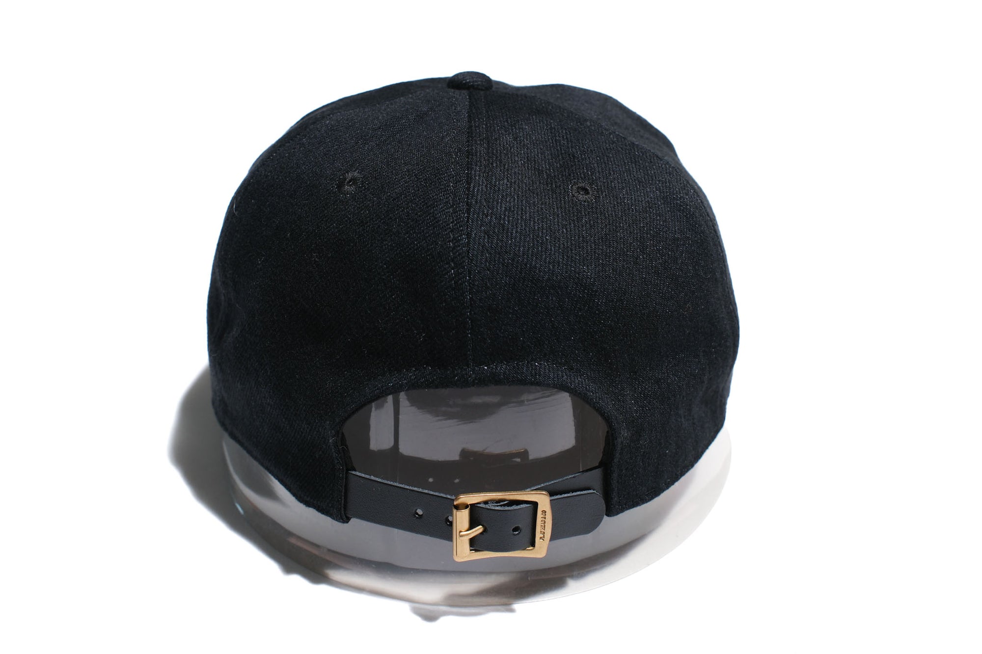 The Flat Head 12oz Selvage Denim "Flying Wheel" Trucker Cap (Solid Black)