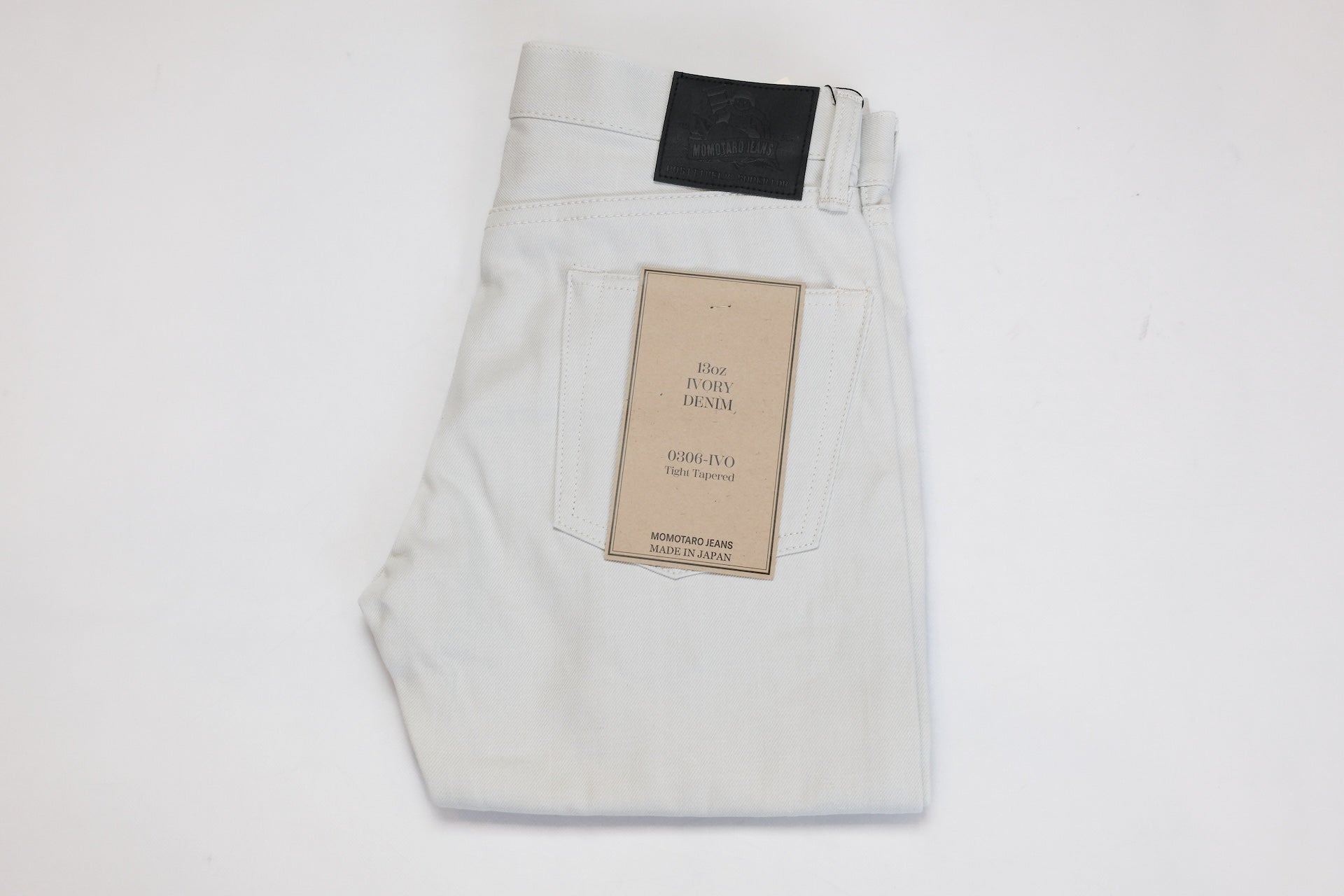 MOMOTARO JEANS 13oz 0306-IVO Ivory Denim (Slim Tapered Fit)
