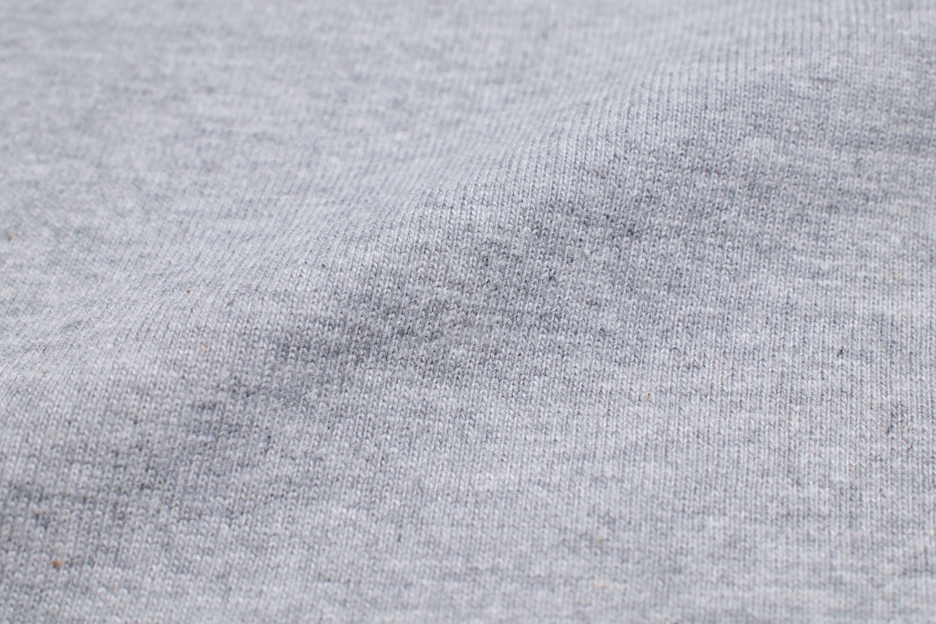 The Flat Head '26SS Version 9oz Loopwheeled Plain Tee (Heather Grey)