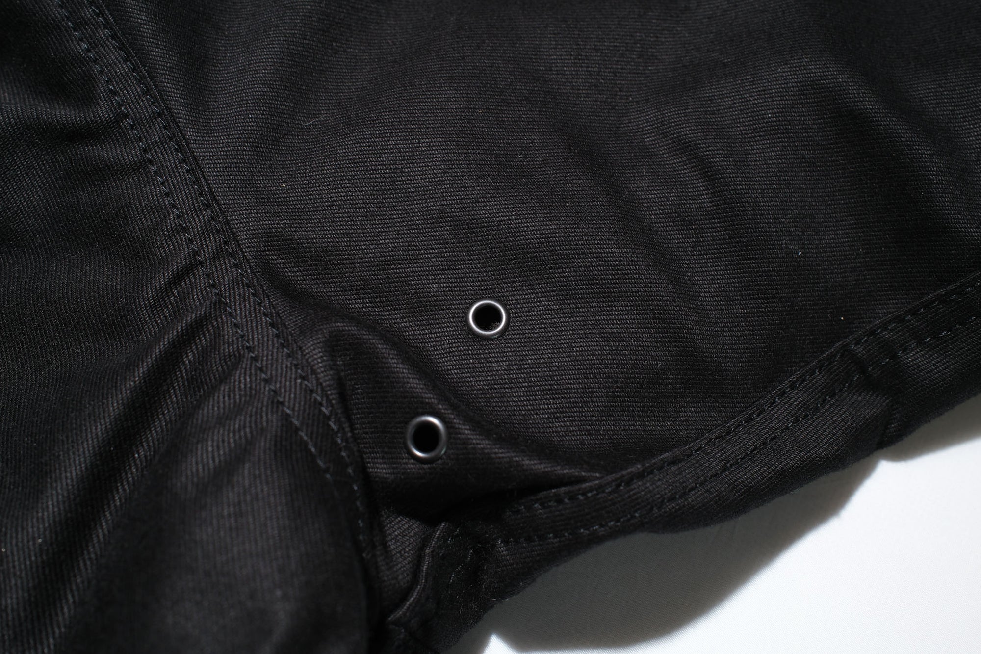 Stevenson Overall Co. Heavyweight Jungle Cloth "Navigateur" Hooded Deck Jacket (Solid Black)