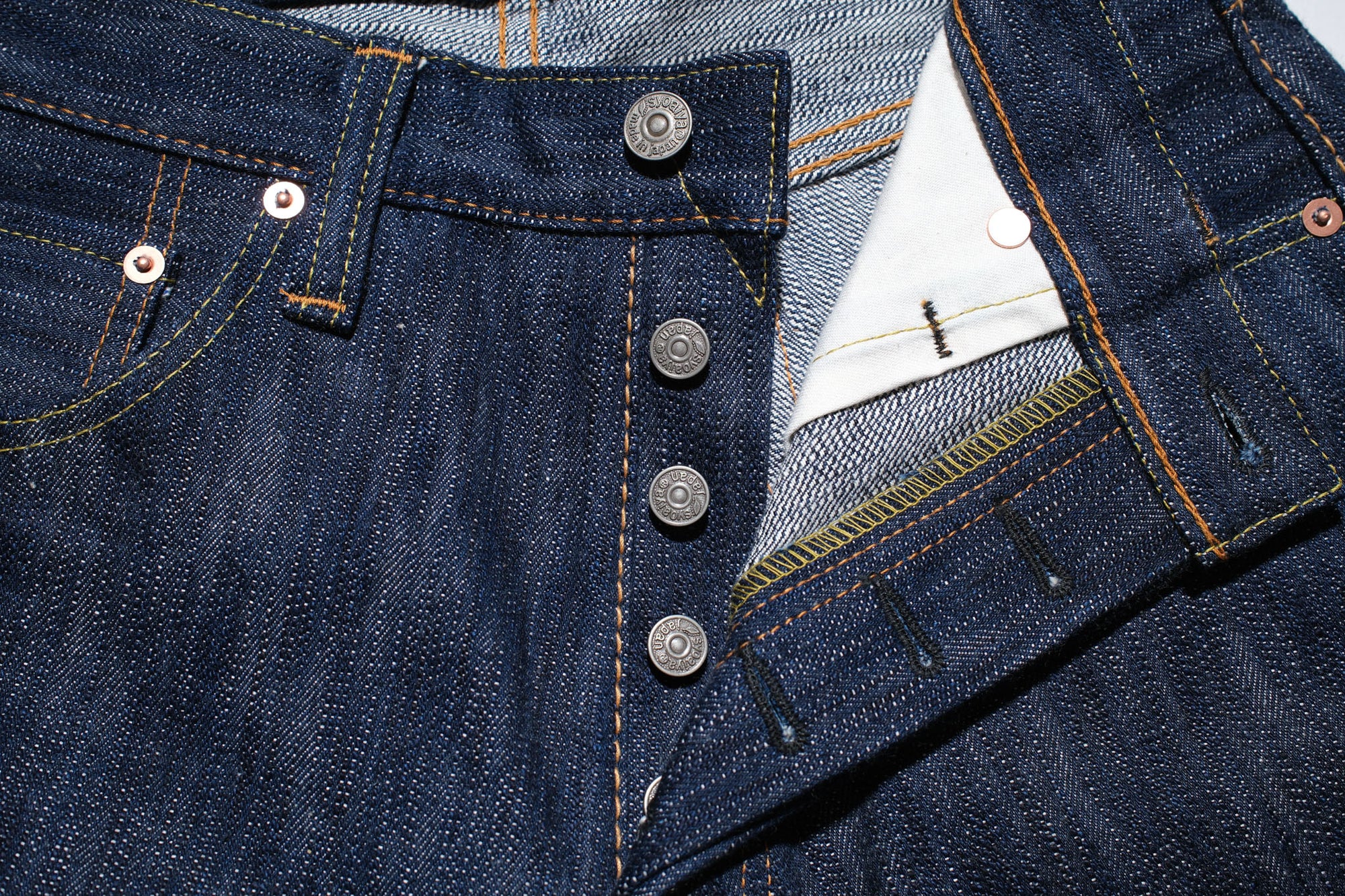 Pure Blue Japan 15oz KS-15oz-013 "Kasuri Indigo" Denim (Slim Tapered fit)