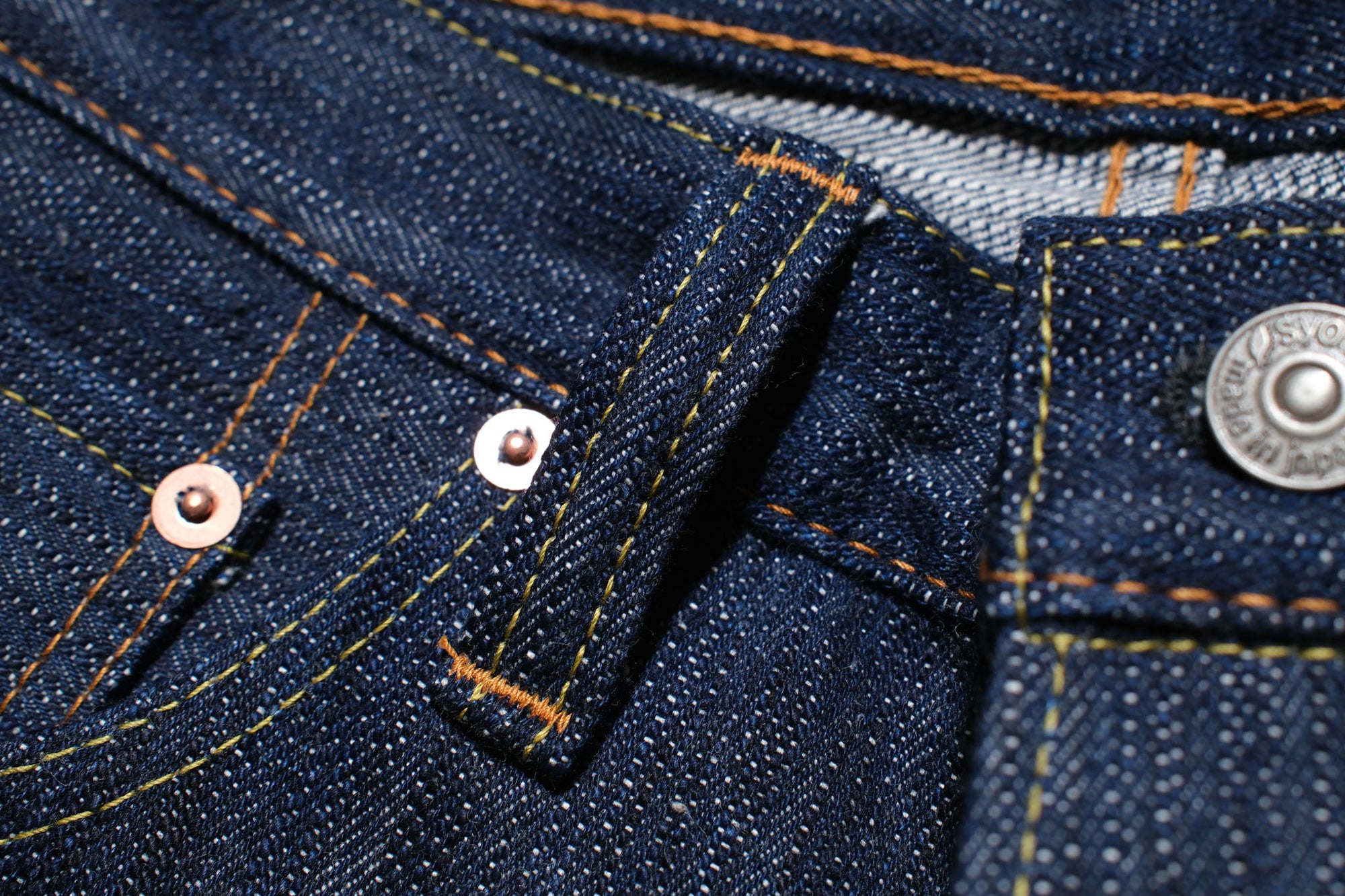 Pure Blue Japan 15oz KS-15oz-013 "Kasuri Indigo" Denim (Slim Tapered fit)