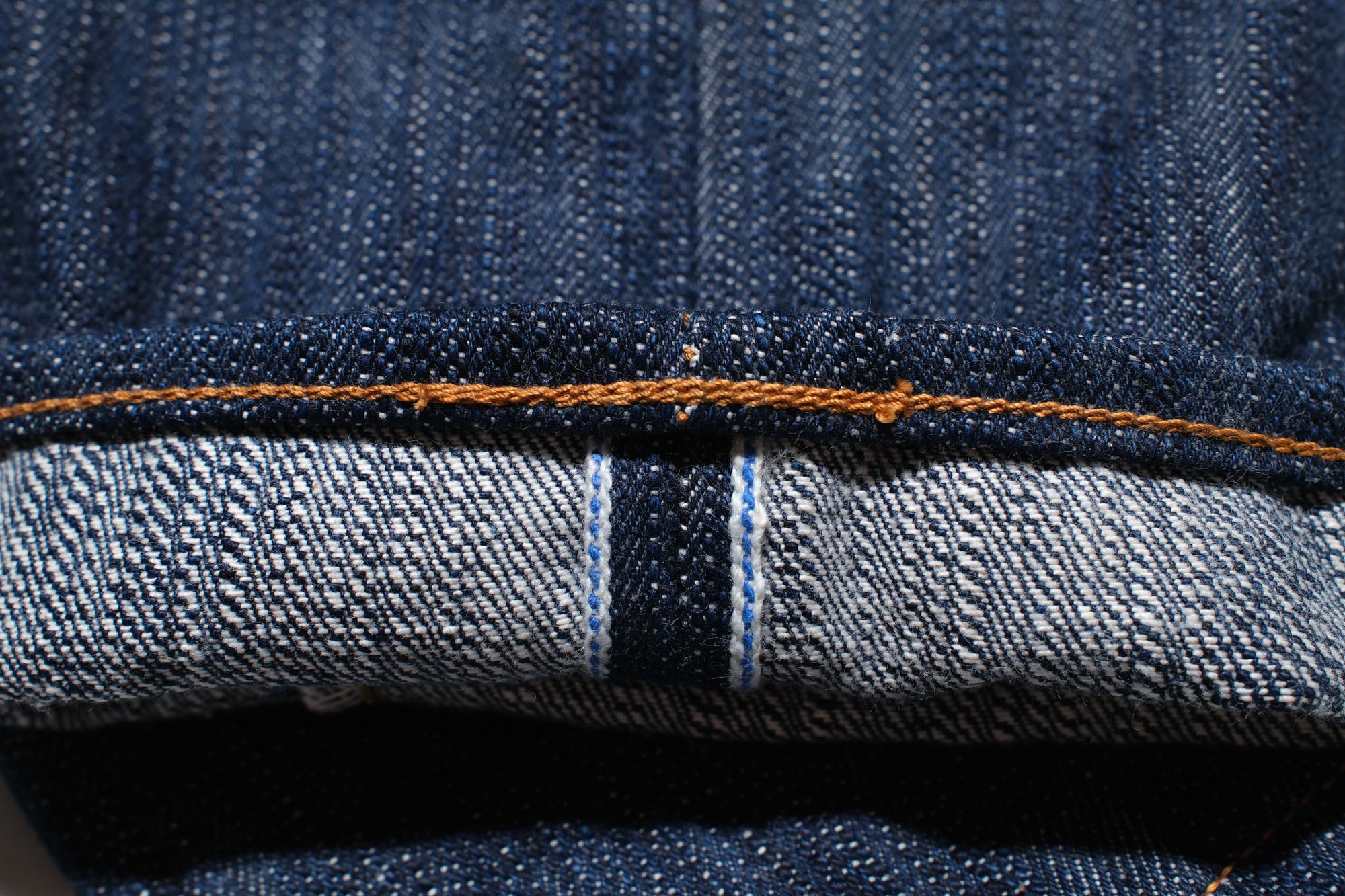 Pure Blue Japan 15oz KS-15oz-019 "Kasuri Indigo" Denim (Relaxed Tapered fit)