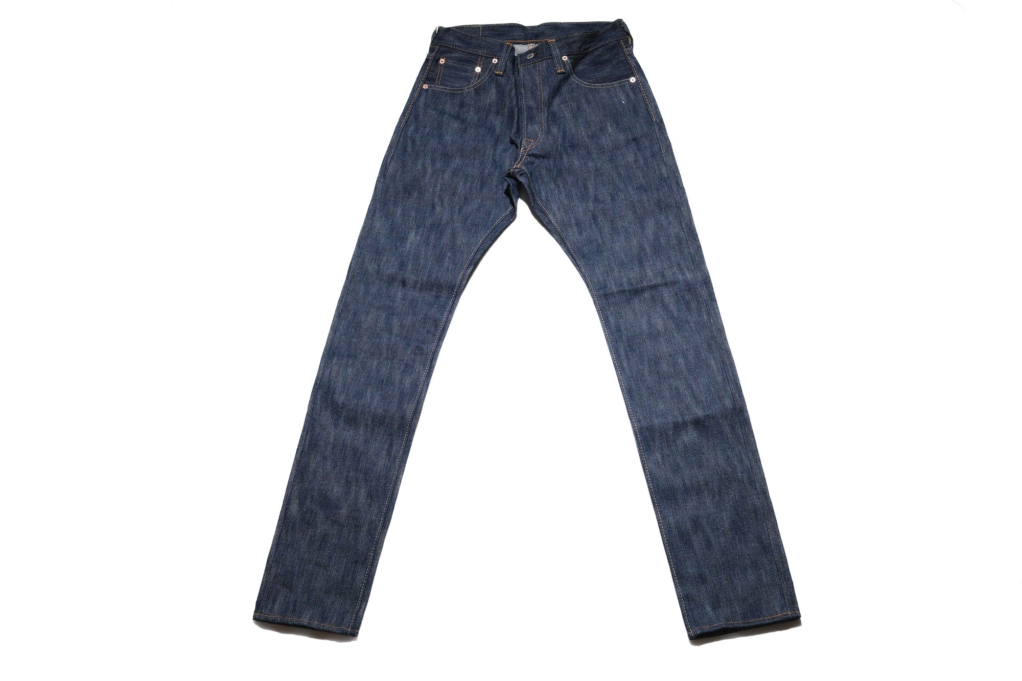 Pure Blue Japan 15oz KS-15oz-019 "Kasuri Indigo" Denim (Relaxed Tapered fit)