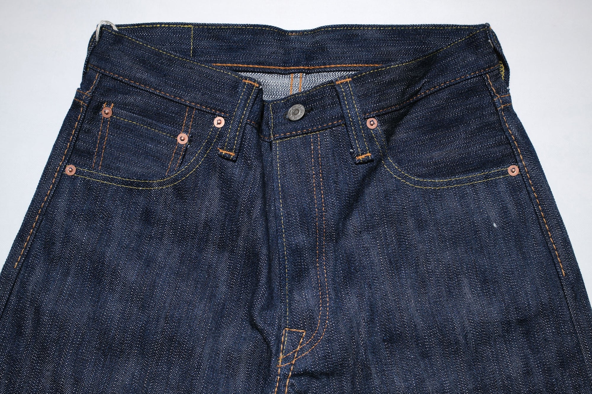 Pure Blue Japan 15oz KS-15oz-019 "Kasuri Indigo" Denim (Relaxed Tapered fit)