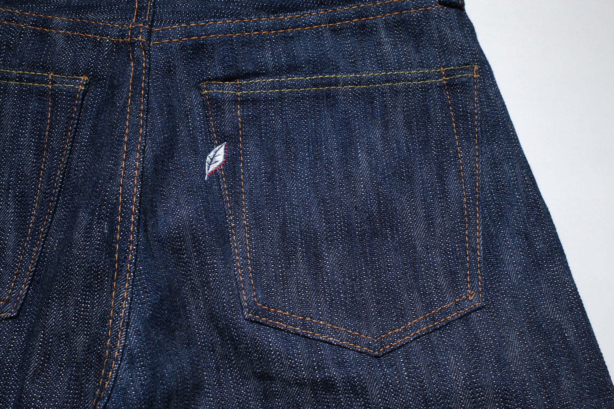 Pure Blue Japan 15oz KS-15oz-019 "Kasuri Indigo" Denim (Relaxed Tapered fit)