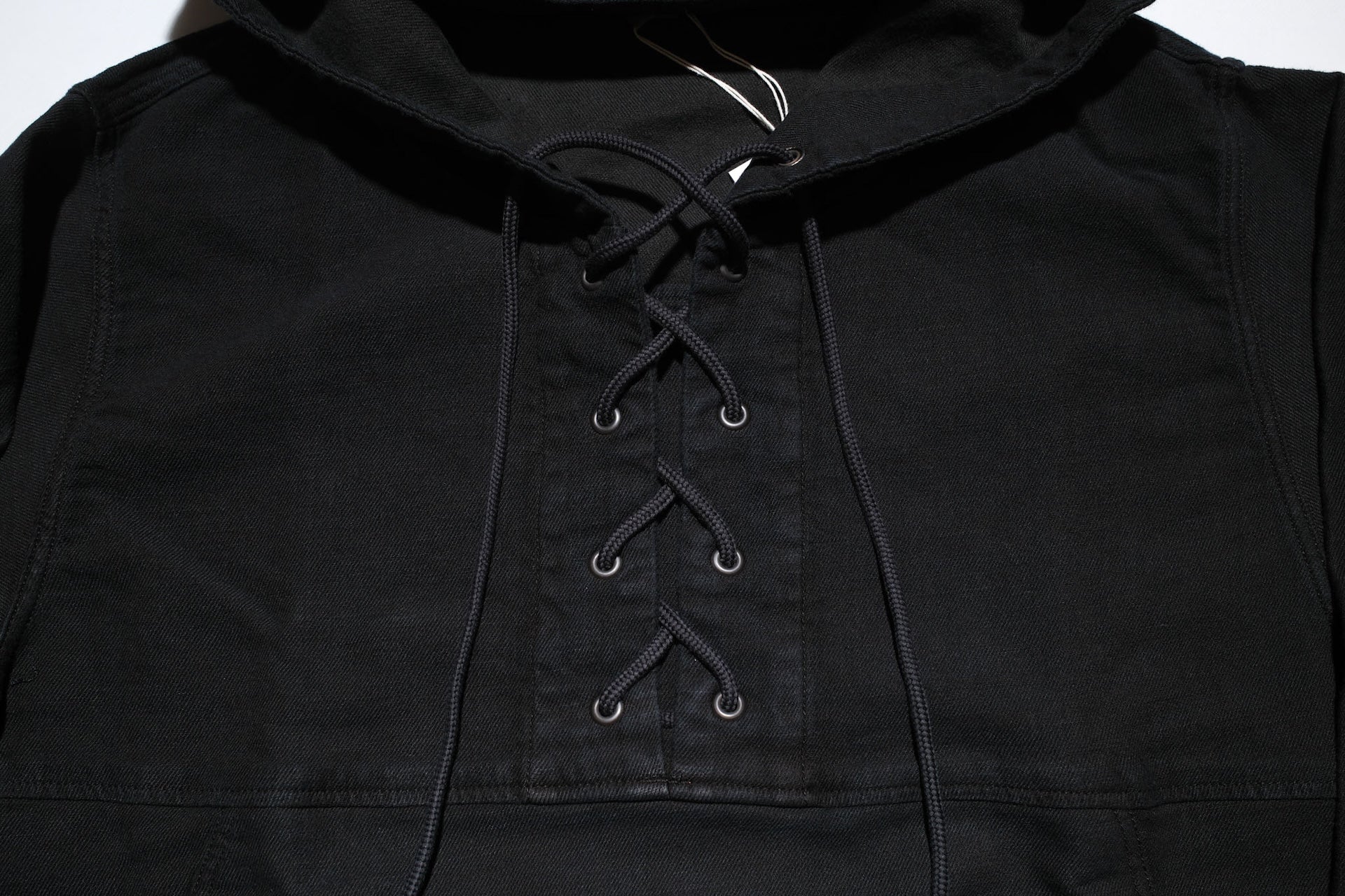 Pure Blue Japan "All-Seasons" Tricot-Denim Navy Parka (Black Coated)