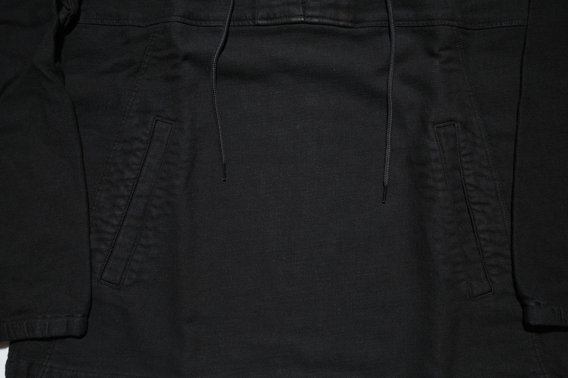 Pure Blue Japan "All-Seasons" Tricot-Denim Navy Parka (Black Coated)