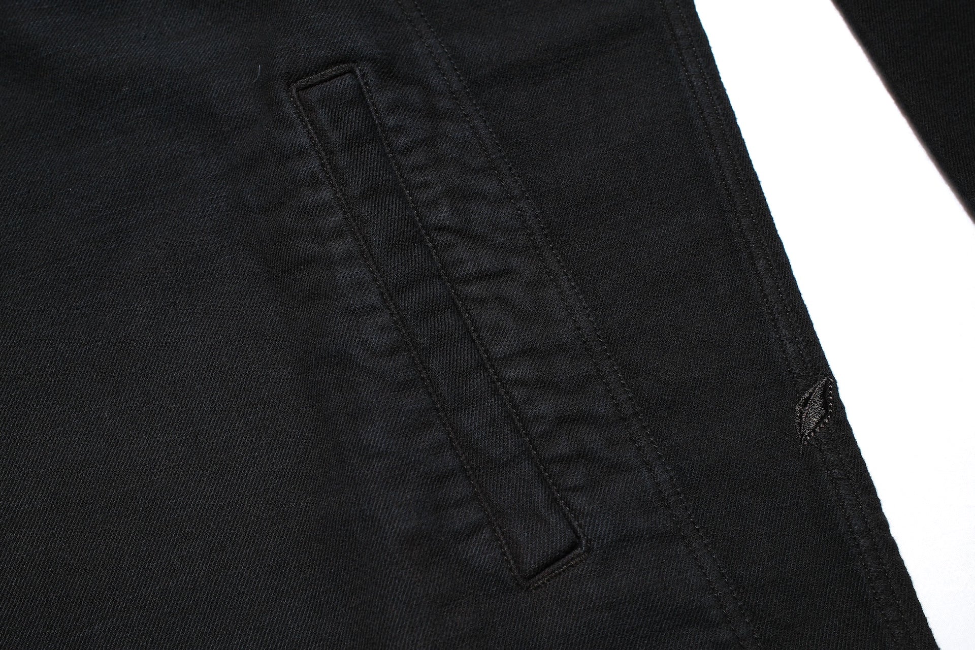 Pure Blue Japan "All-Seasons" Tricot-Denim Navy Parka (Black Coated)