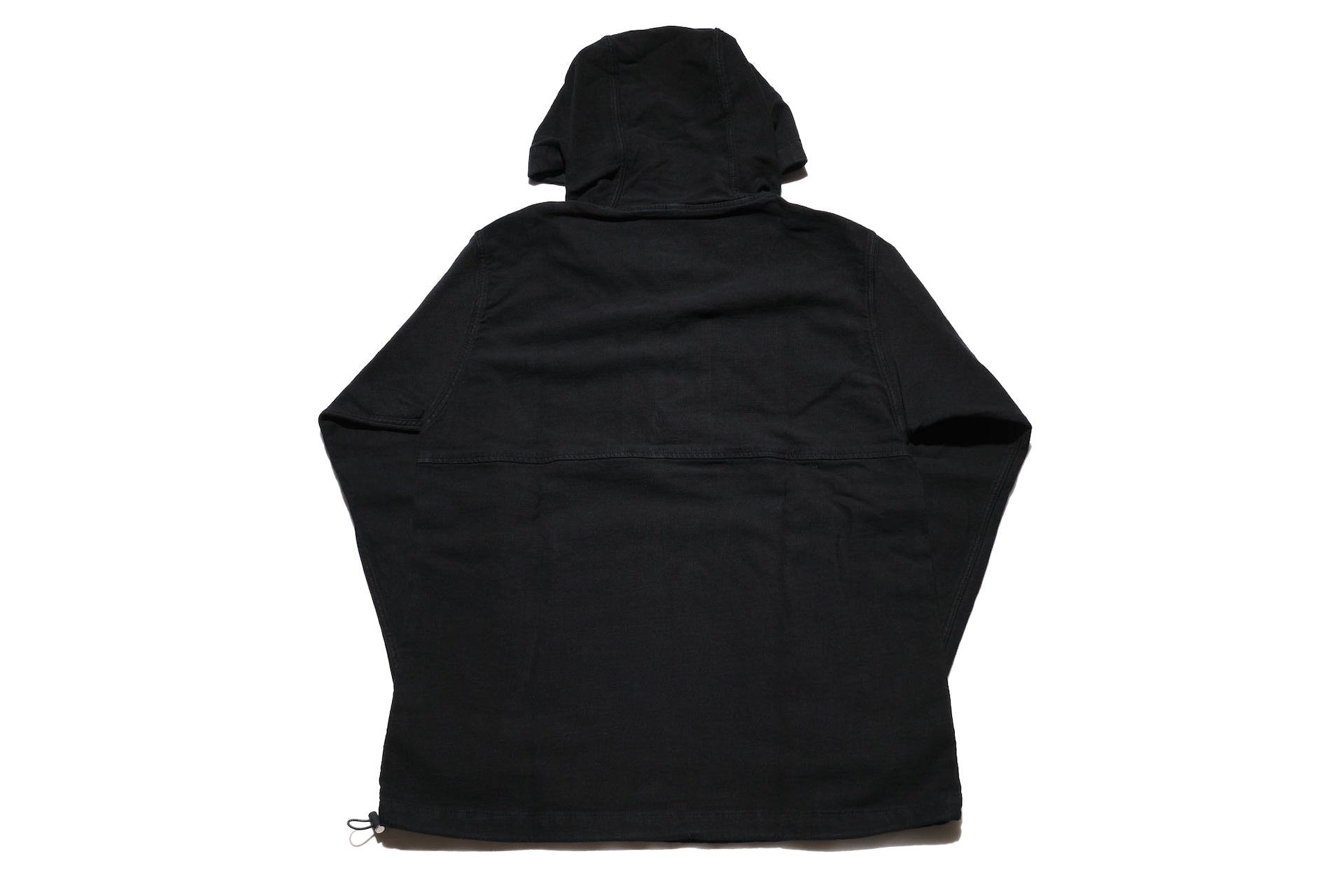 Pure Blue Japan "All-Seasons" Tricot-Denim Navy Parka (Black Coated)