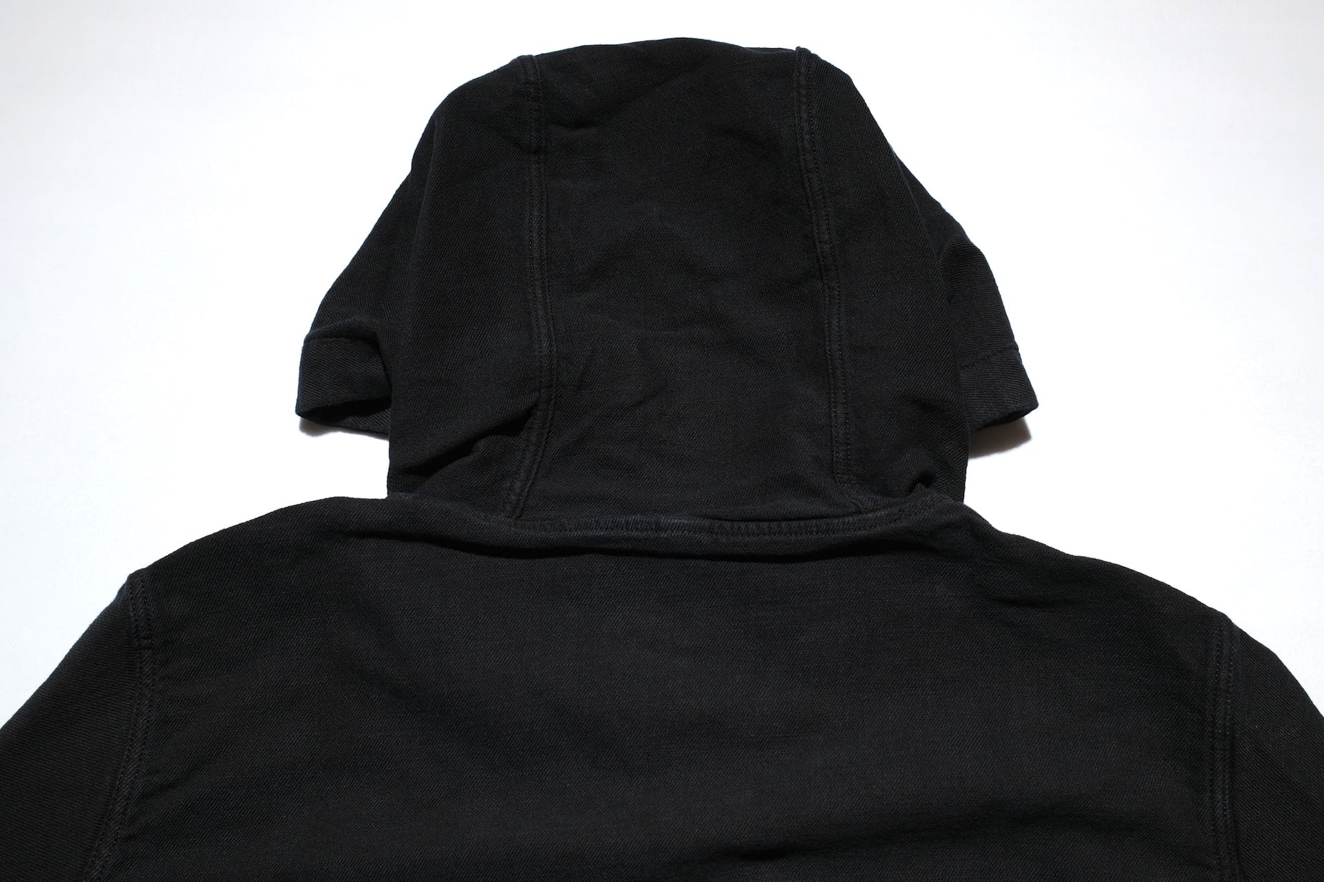 Pure Blue Japan "All-Seasons" Tricot-Denim Navy Parka (Black Coated)
