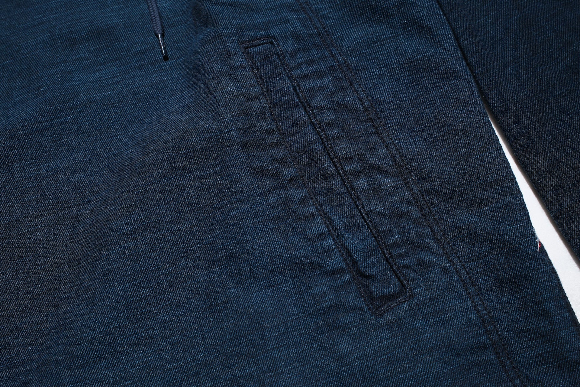 Pure Blue Japan "All-Seasons" Tricot-Denim Navy Parka (Grand Indigo)