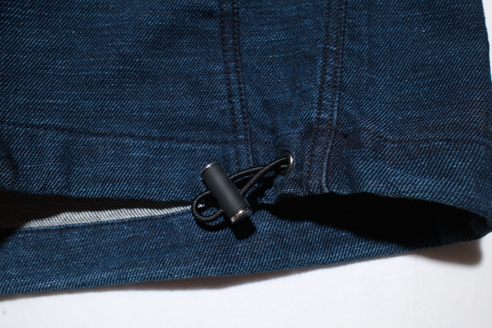 Pure Blue Japan "All-Seasons" Tricot-Denim Navy Parka (Grand Indigo)