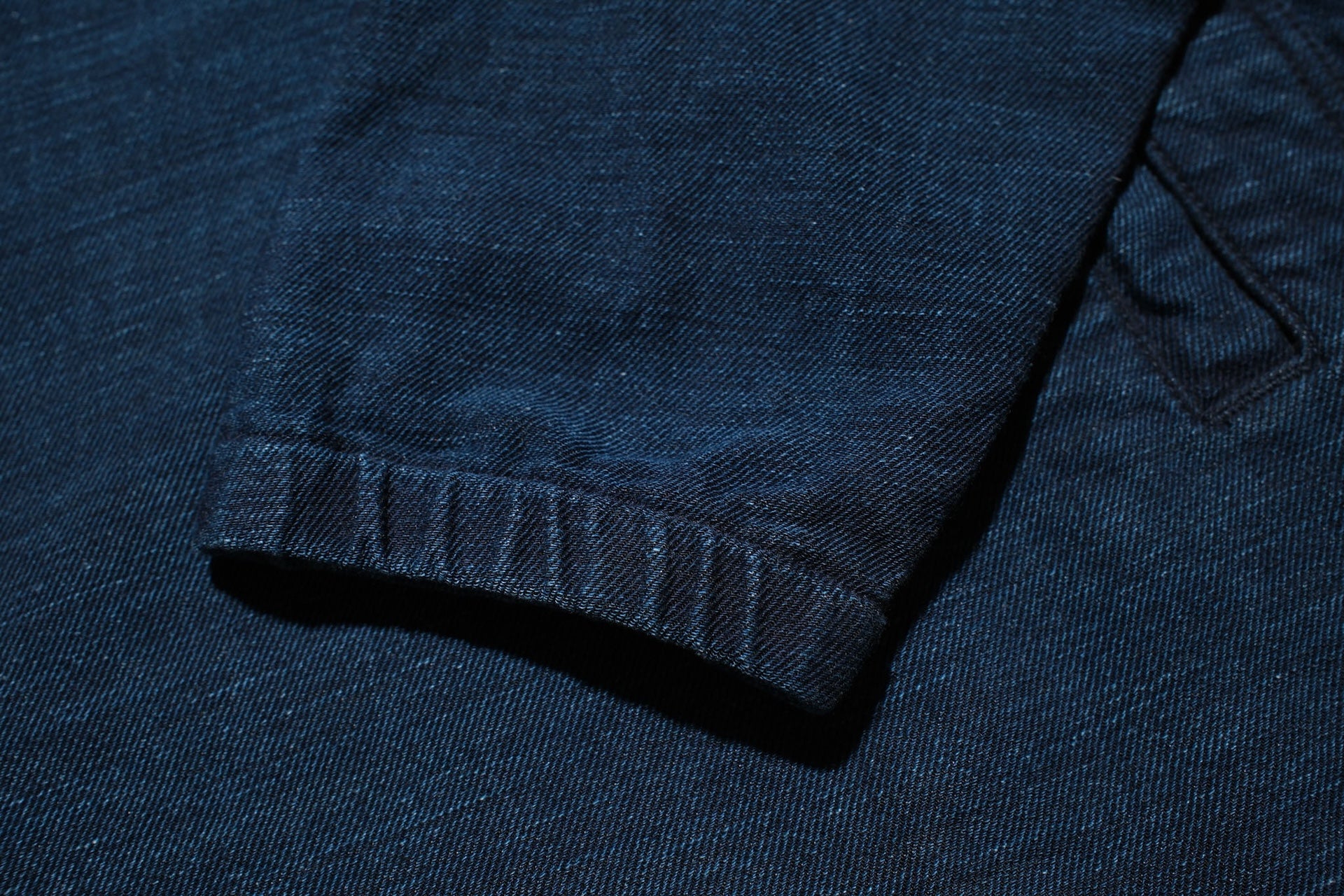 Pure Blue Japan "All-Seasons" Tricot-Denim Navy Parka (Grand Indigo)